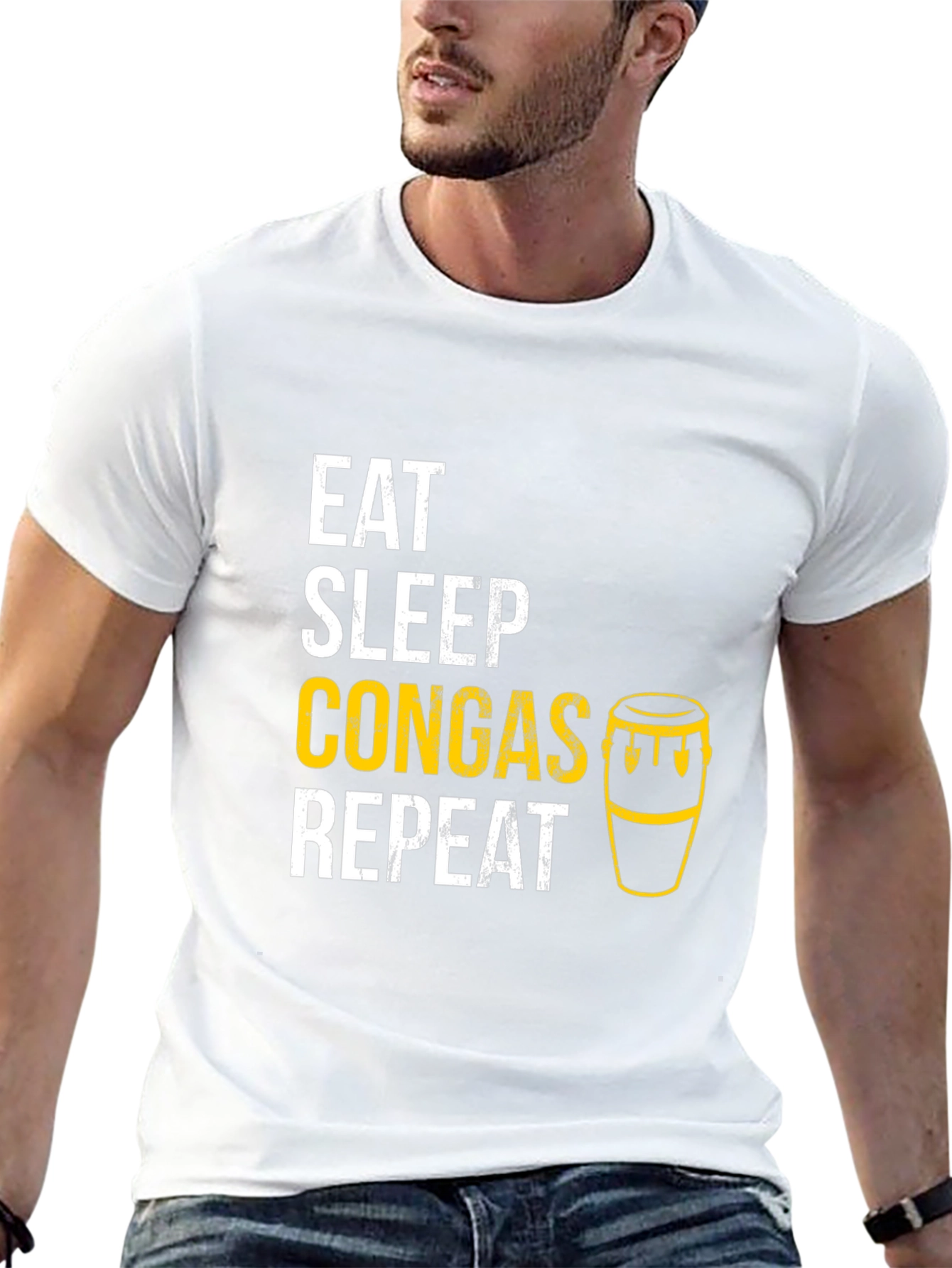 Eat Sleep Congas Repeat T-Shirt