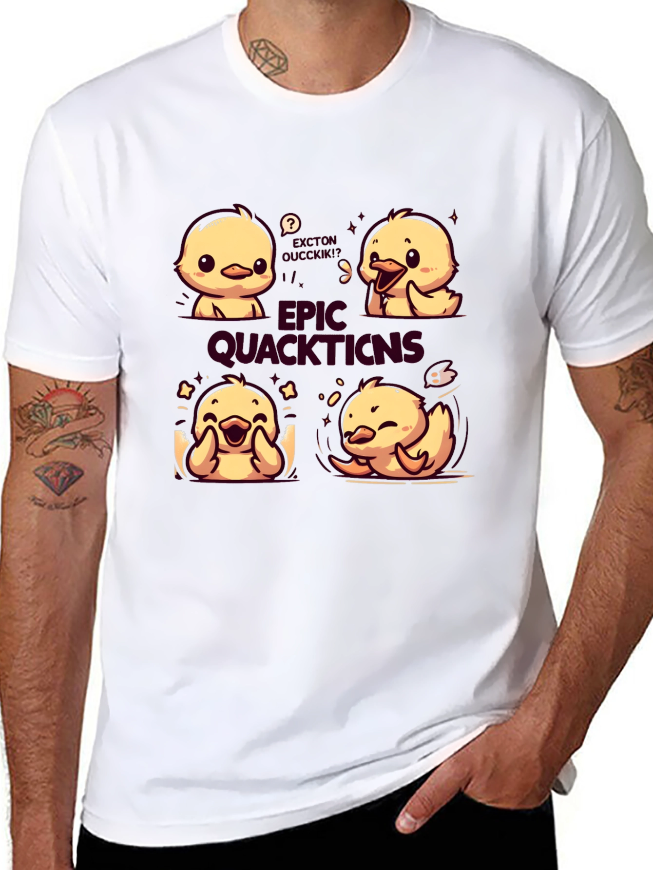 Epic Quacktions Duck T-Shirt - Soft & Stylish