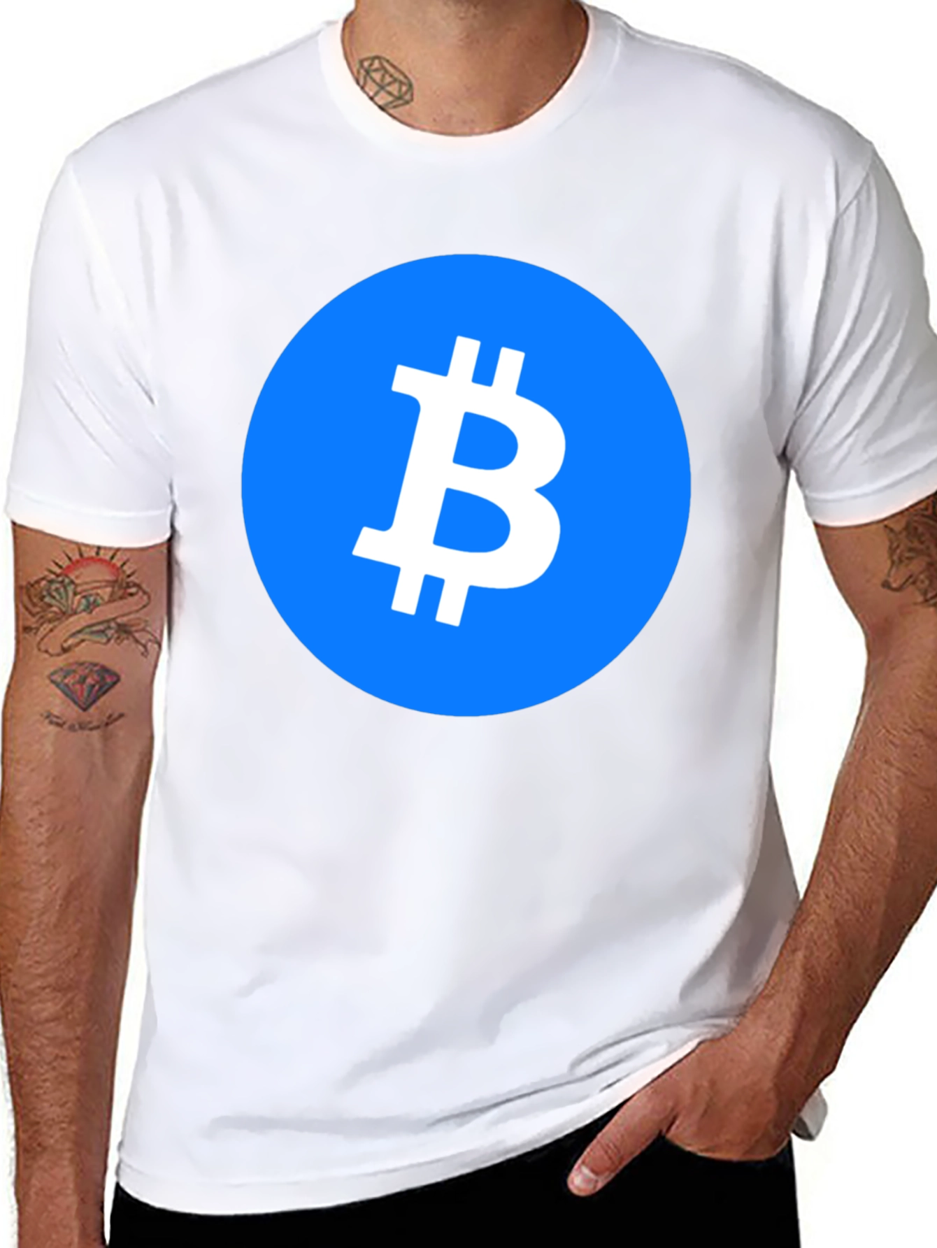 Bitcoin Crypto T-Shirt - Cool Minimalist Design