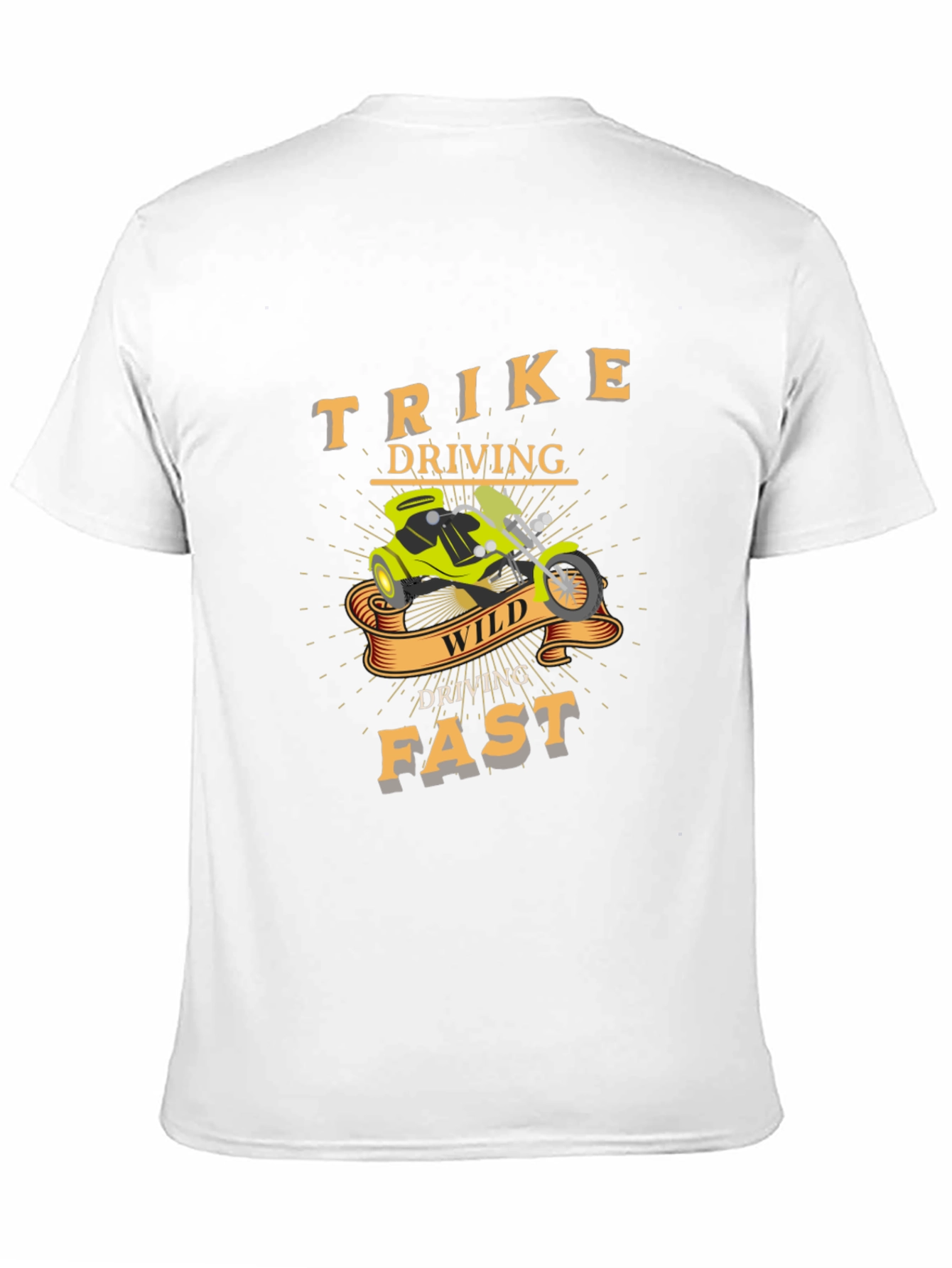 Trike Driving Wild & Fast Graphic T-Shirt