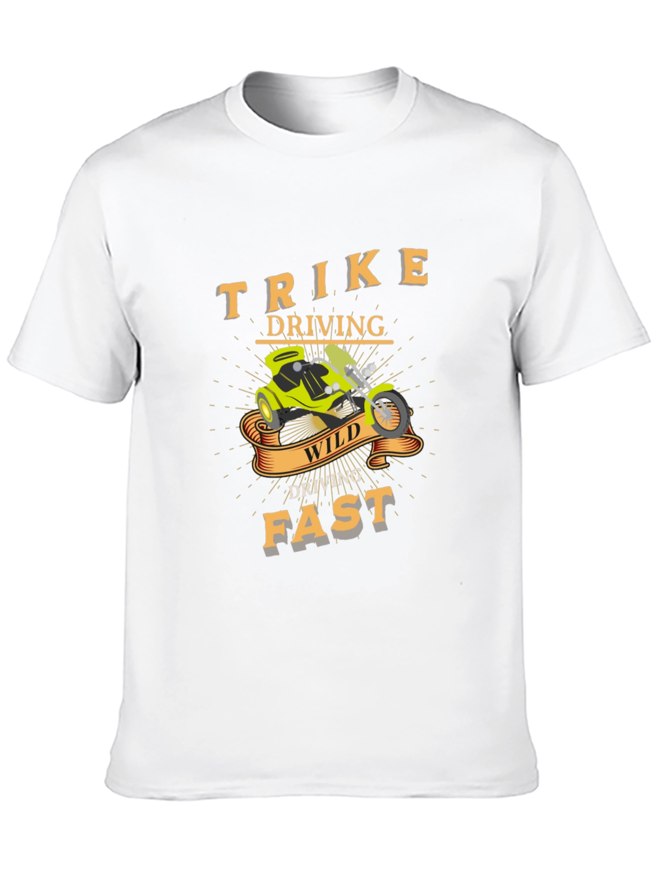 Trike Driving Wild & Fast Graphic T-Shirt