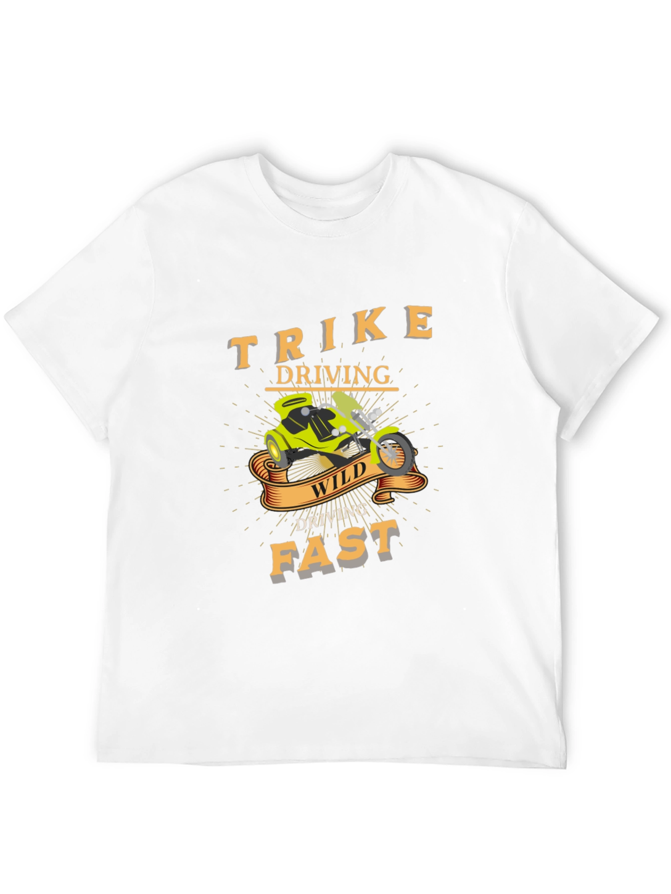 Trike Driving Wild & Fast Graphic T-Shirt