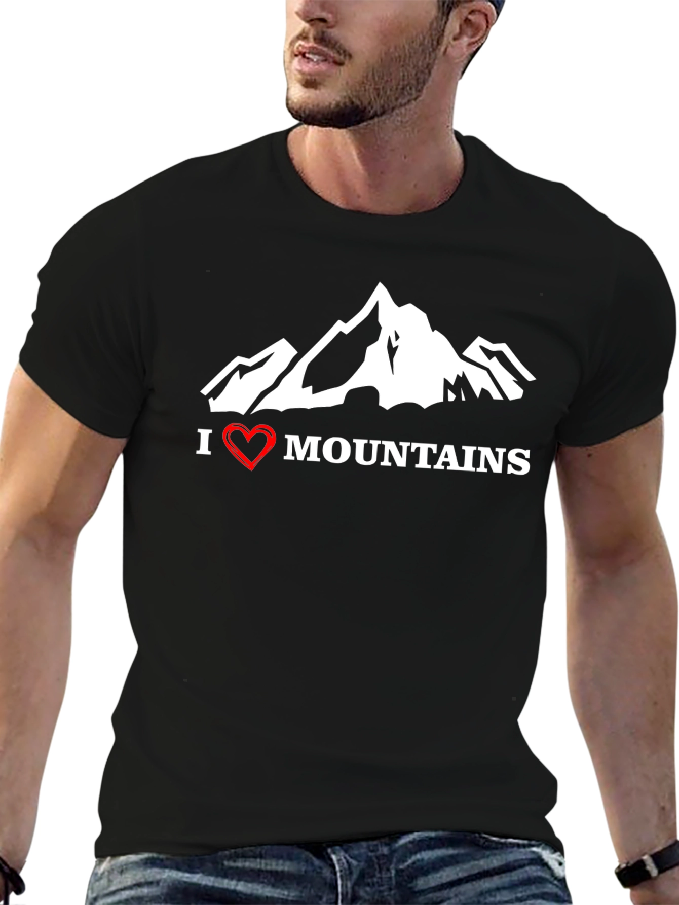 I Love Mountains Graphic T-Shirt