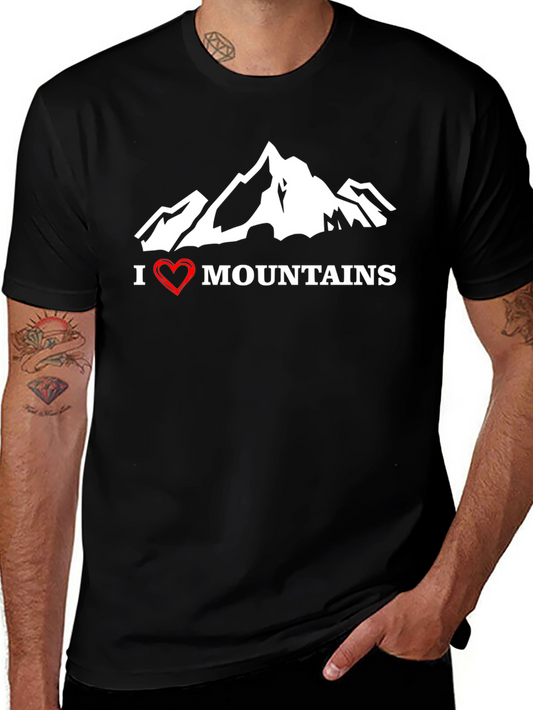 I Love Mountains Graphic T-Shirt