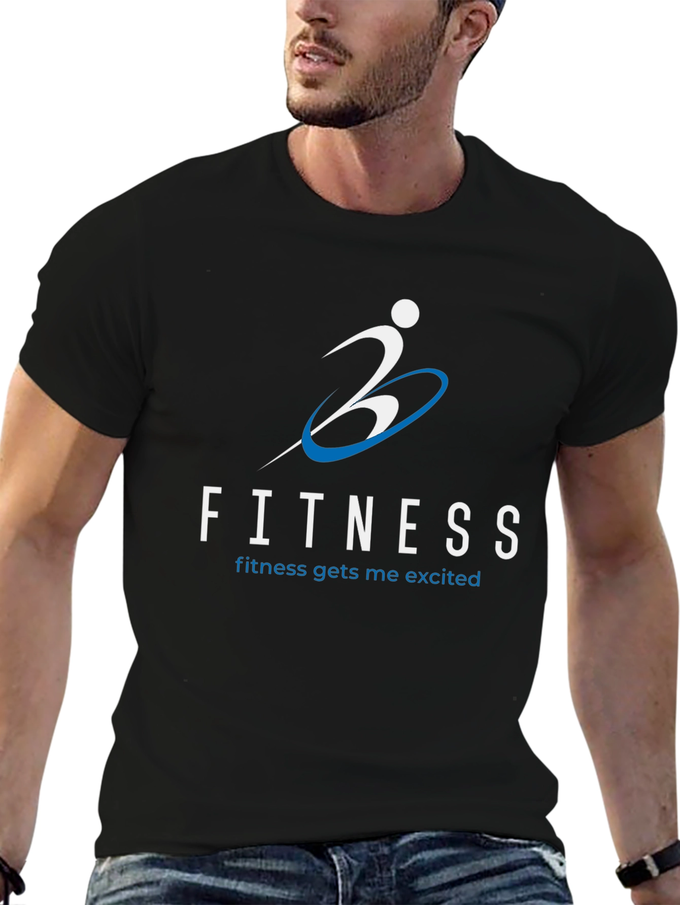 Fitness Graphic Tee - Fitness Gets Me Excited