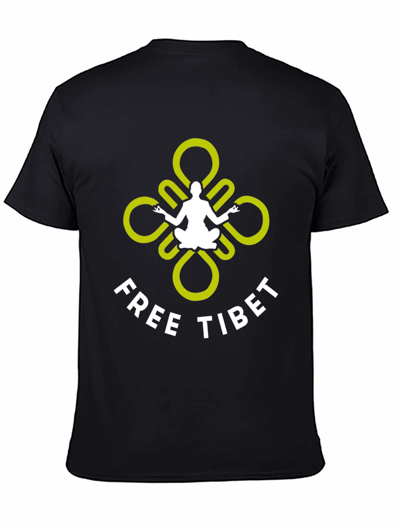 Free Tibet Graphic Tee - Unisex Black T-Shirt
