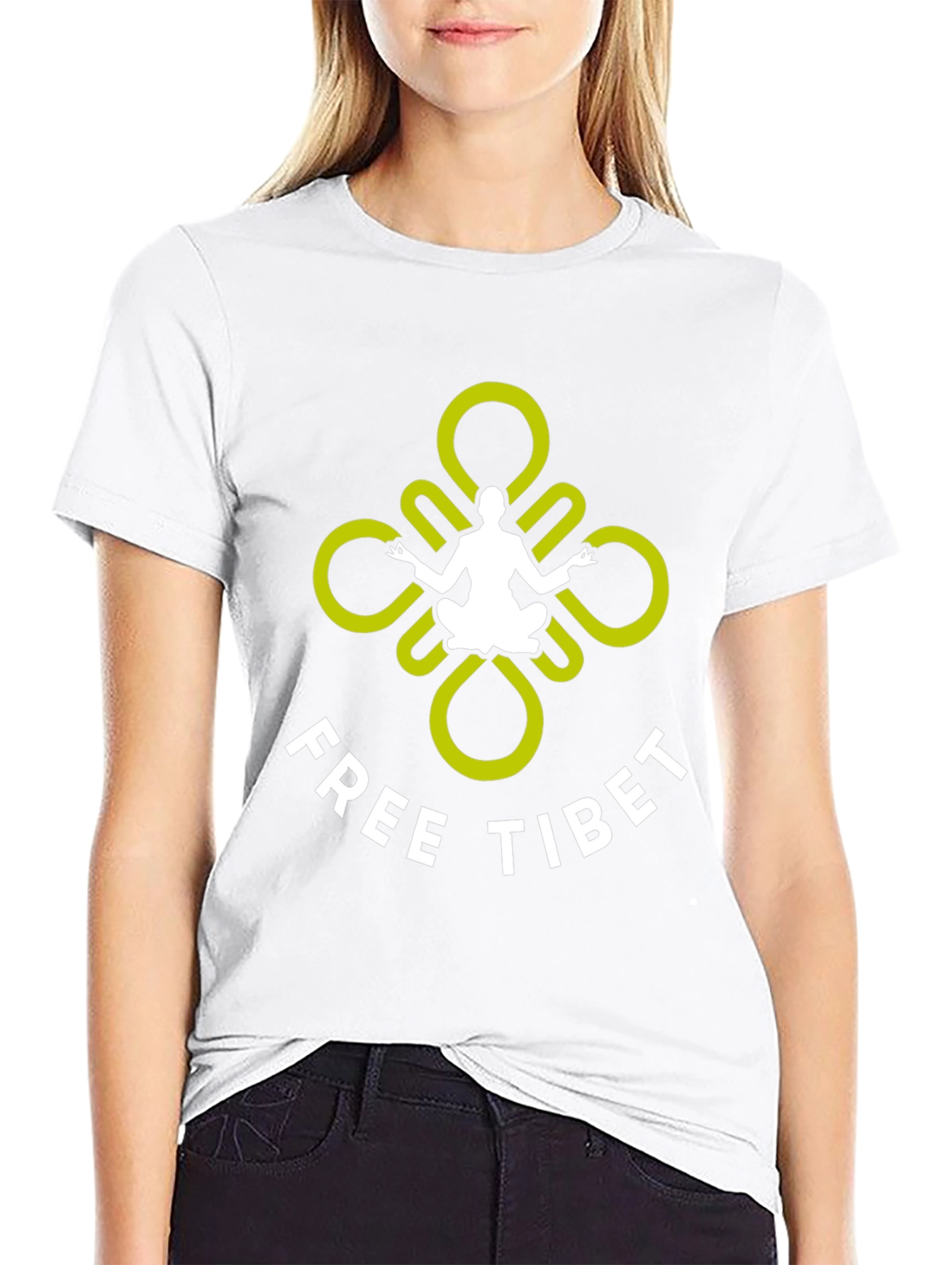 Free Tibet Graphic Tee - Unisex Black T-Shirt