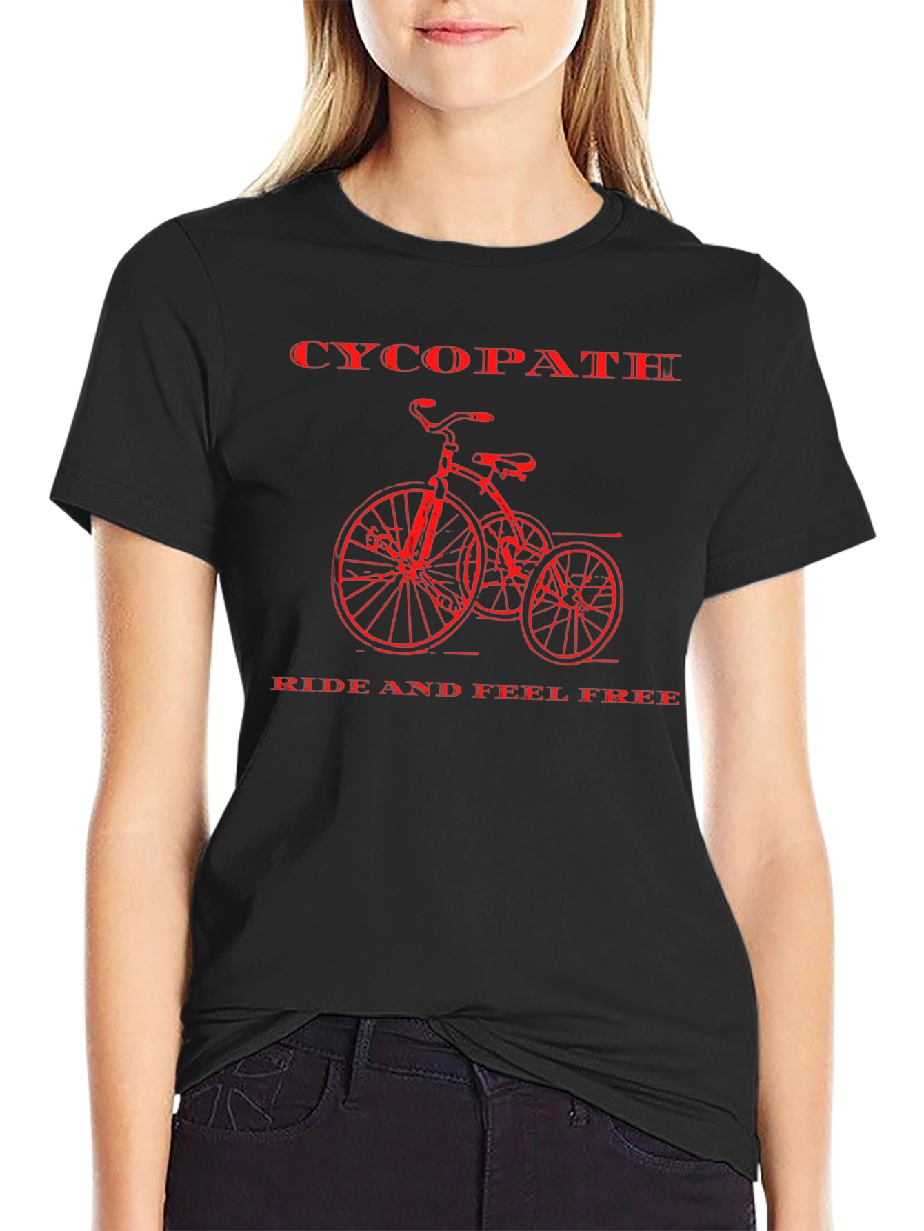 Retro Cycopath Bicycle Graphic T-Shirt