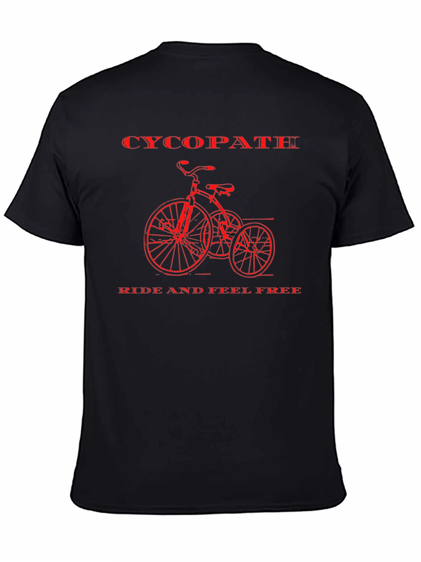 Retro Cycopath Bicycle Graphic T-Shirt