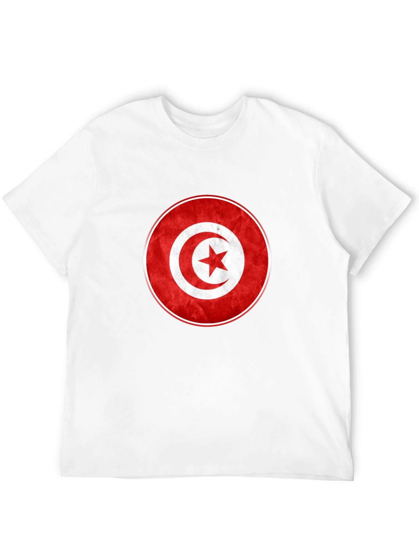 Tunisia Flag T-Shirt - Red & White Graphic Tee