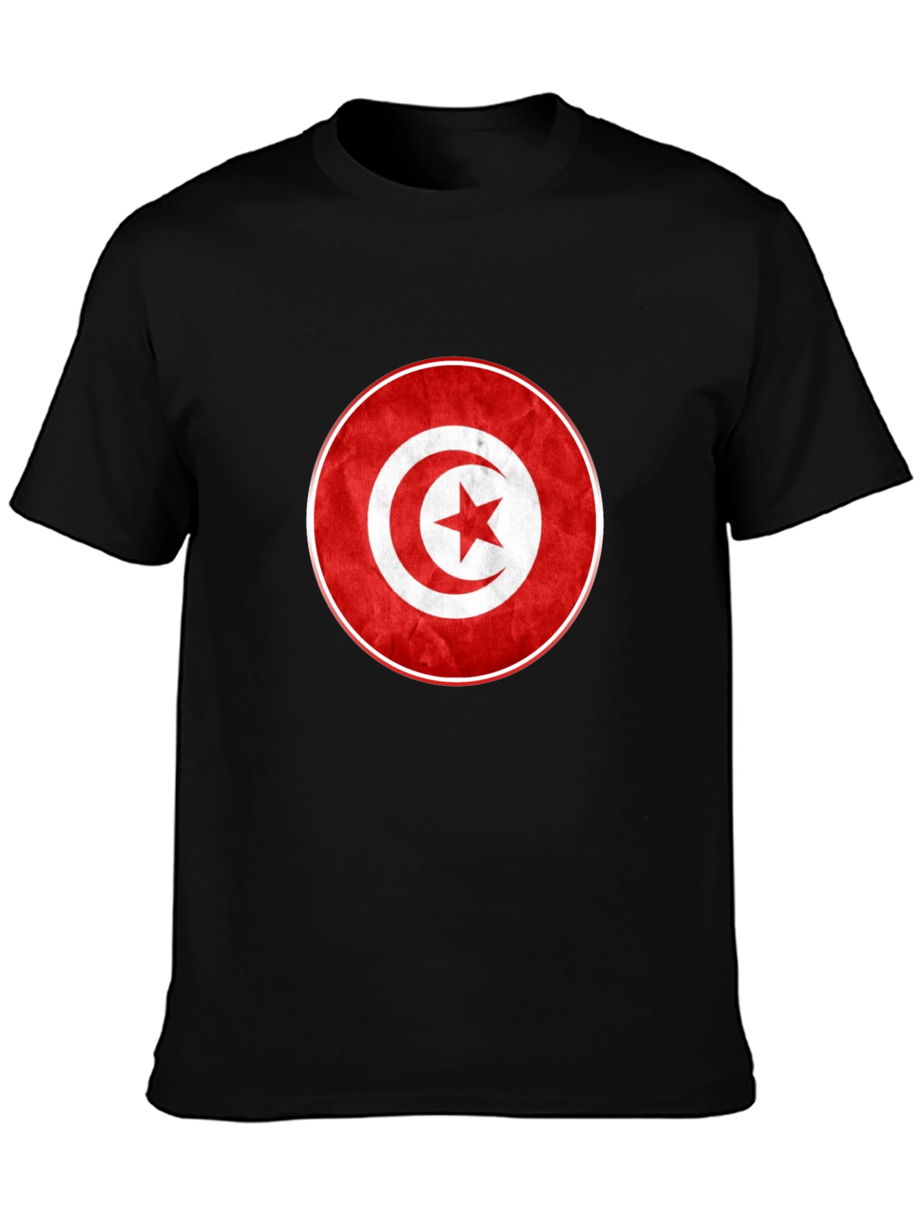 Tunisia Flag T-Shirt - Red & White Graphic Tee