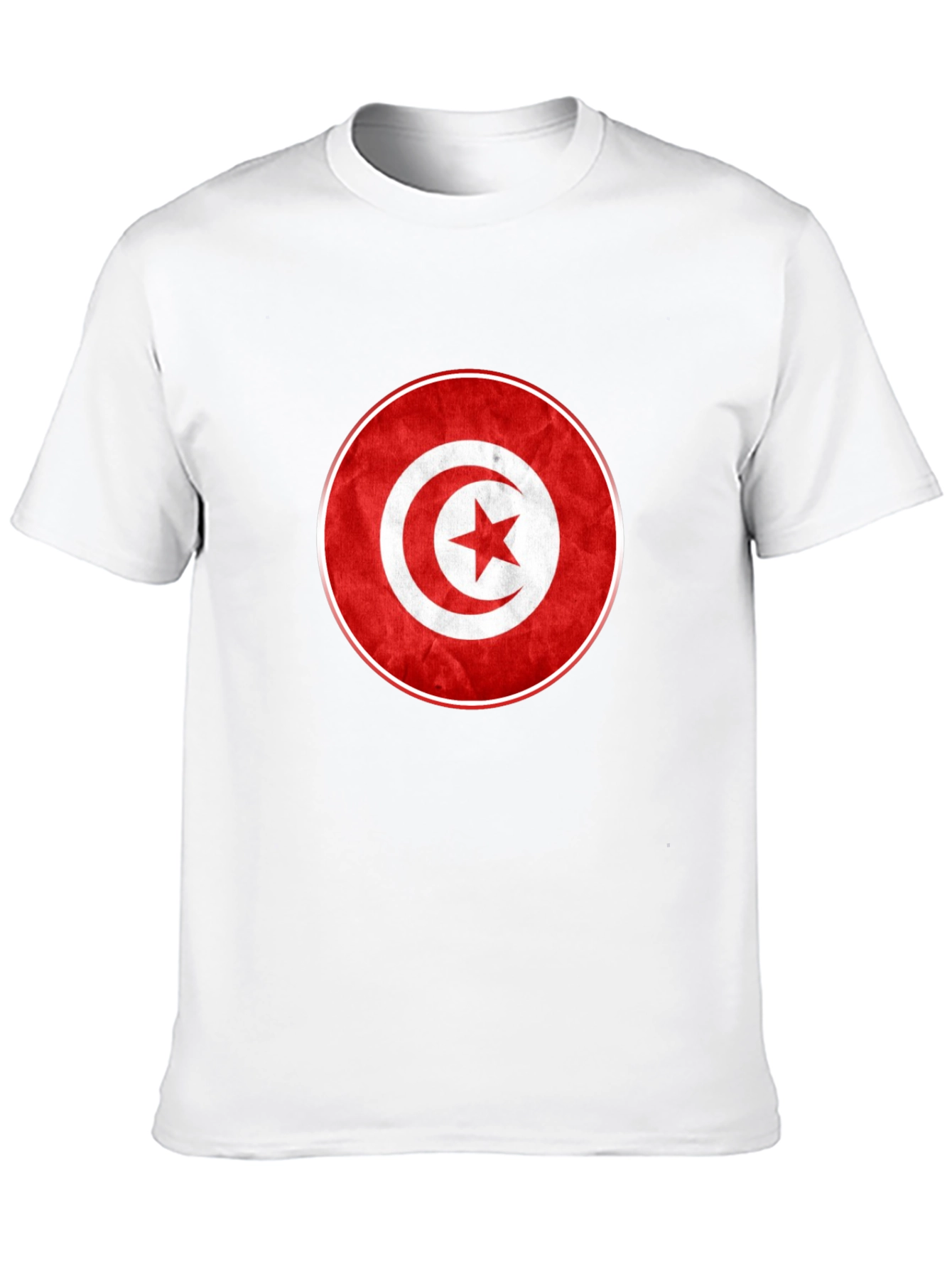 Tunisia Flag T-Shirt - Red & White Graphic Tee
