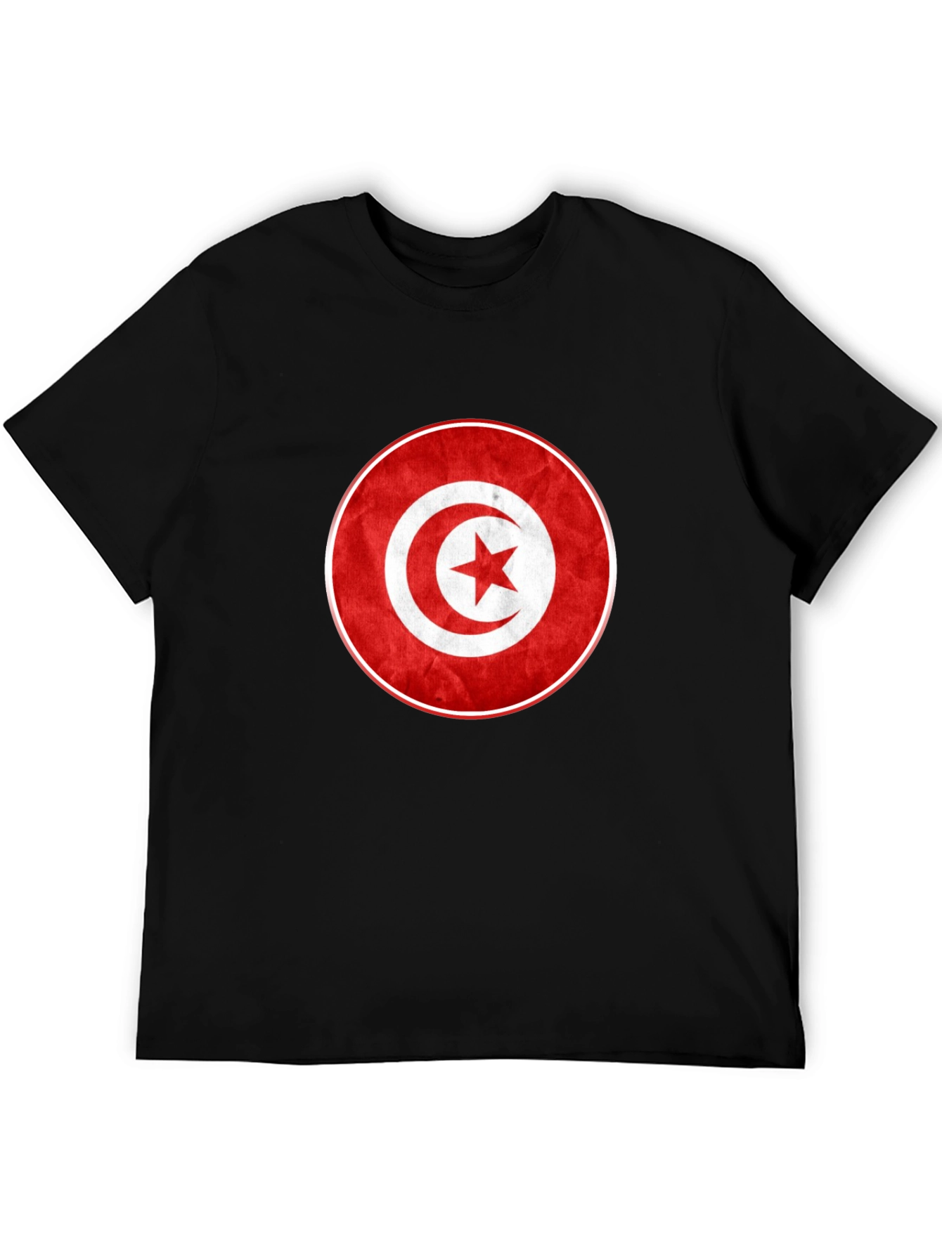 Tunisia Flag T-Shirt - Red & White Graphic Tee