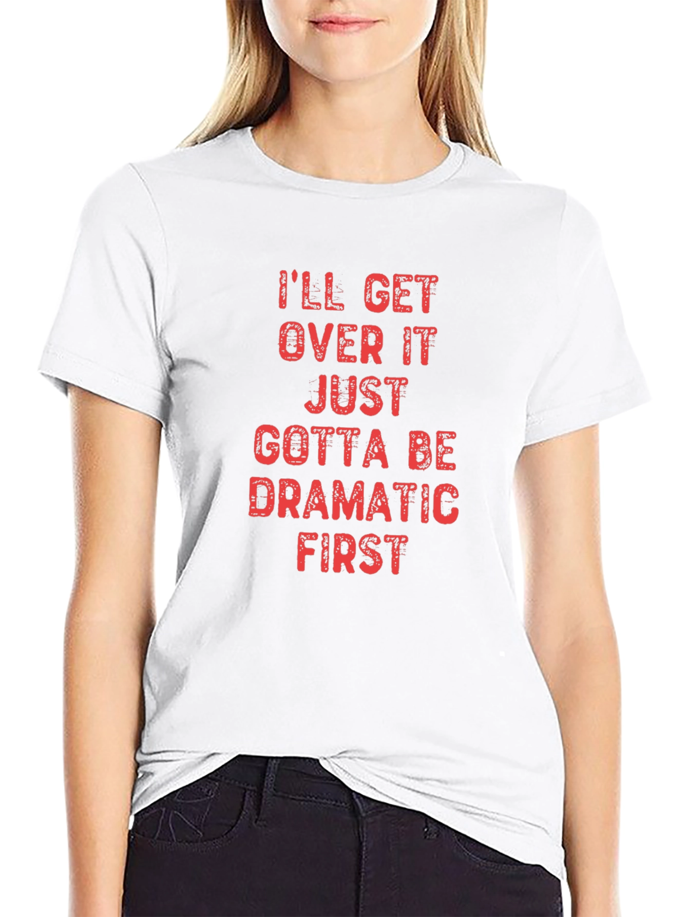 Dramatic First Black Cotton T-Shirt
