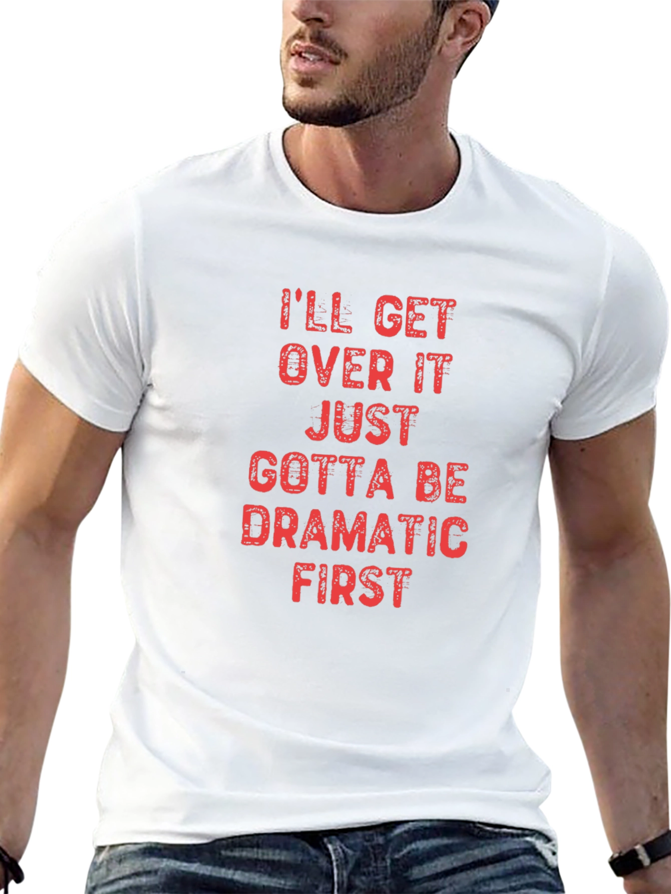 Dramatic First Black Cotton T-Shirt