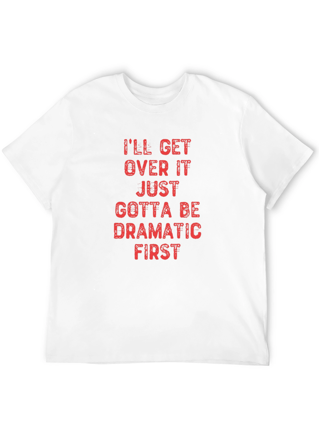 Dramatic First Black Cotton T-Shirt