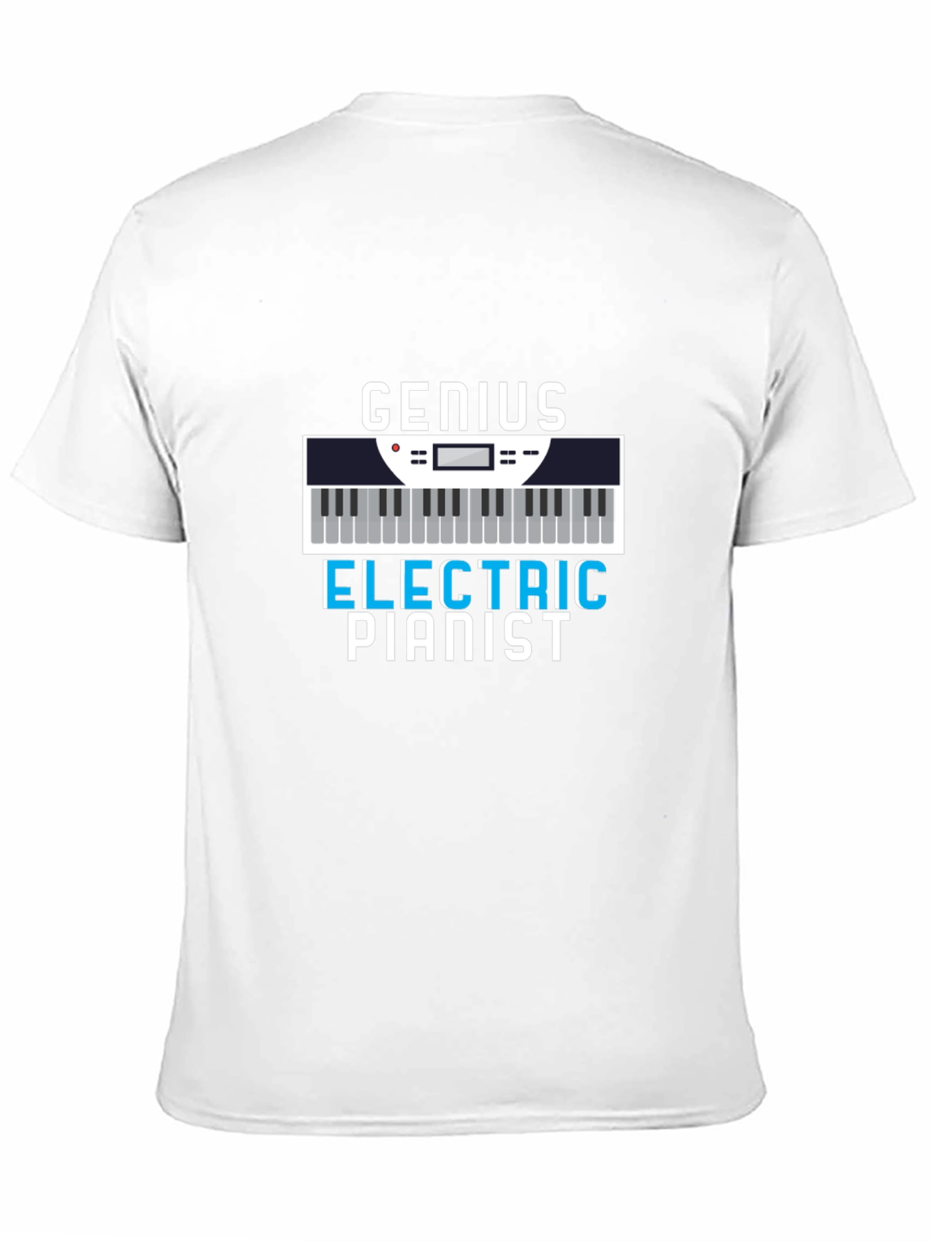 Genius Electric Pianist Graphic Tee - Musician T-Shirt