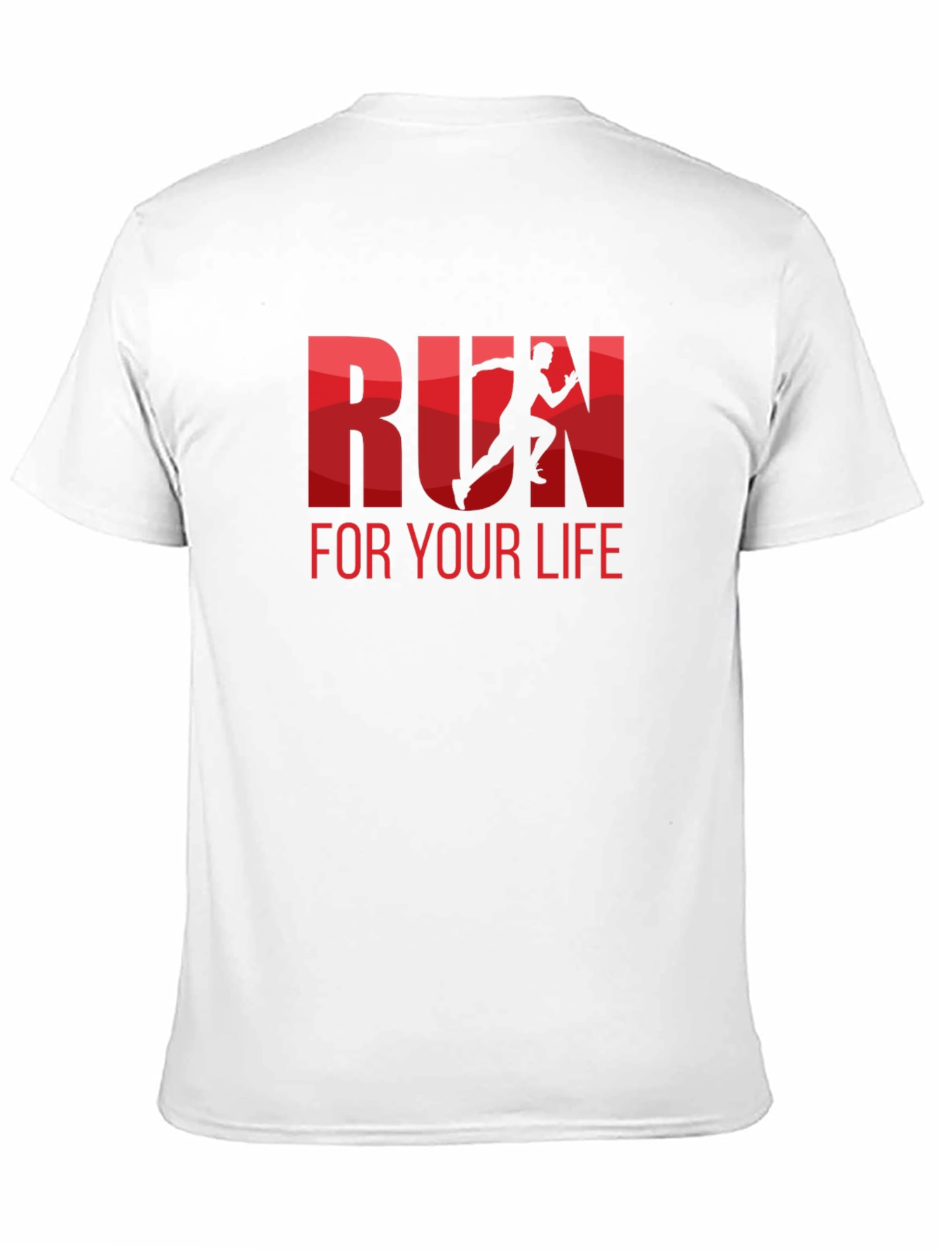 Run For Your Life Graphic Tee - Black