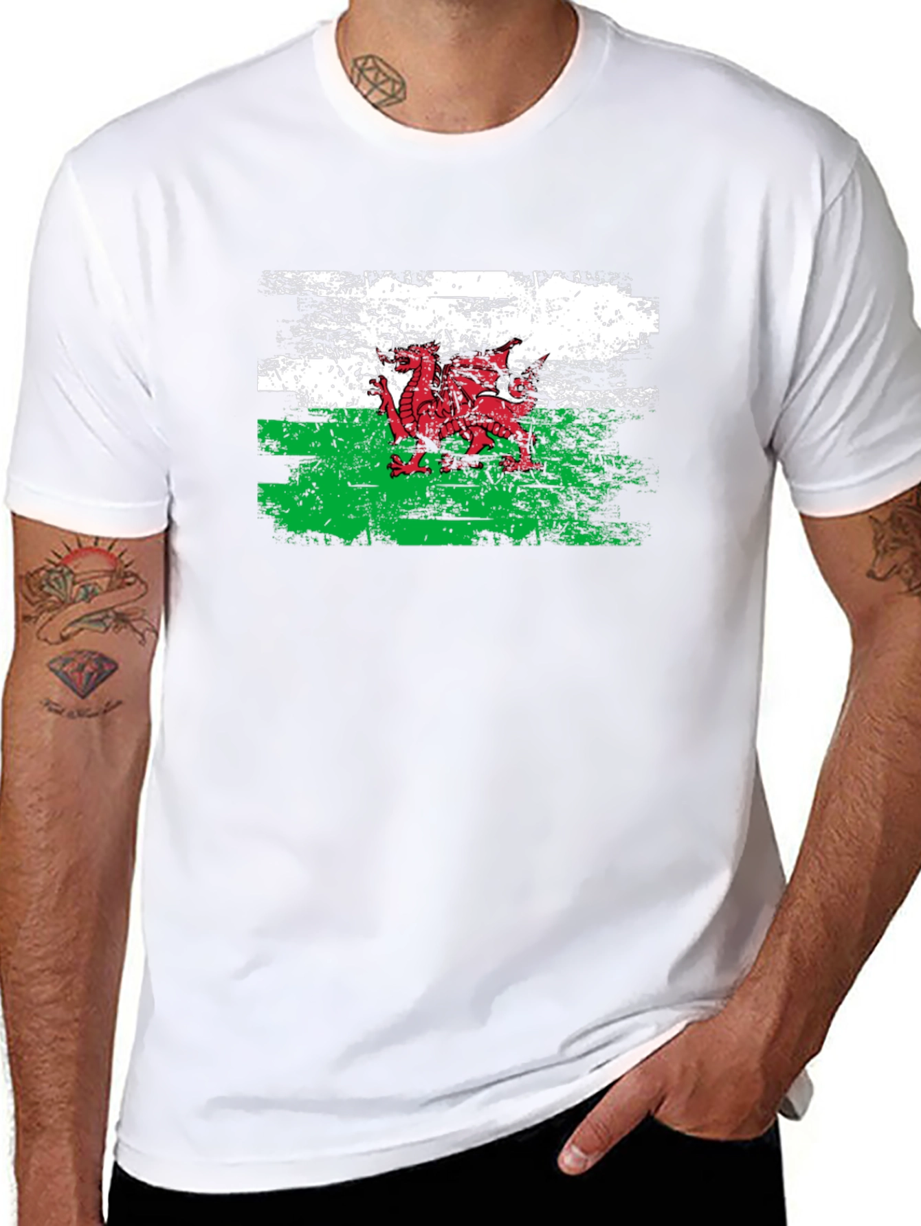 Welsh Dragon Flag T-Shirt Wales Cymru Pride Tee