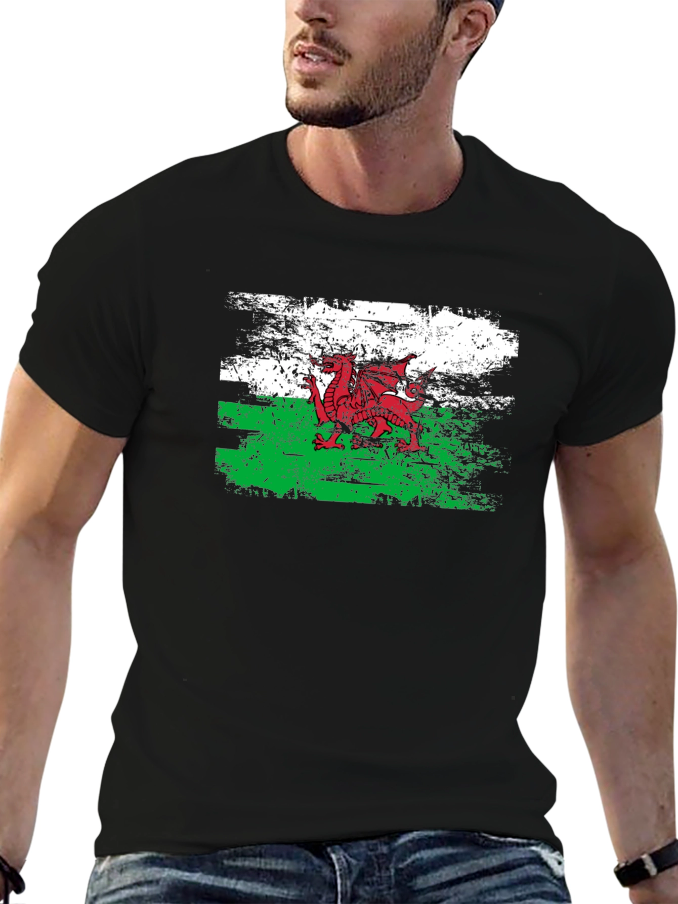 Welsh Dragon Flag T-Shirt Wales Cymru Pride Tee