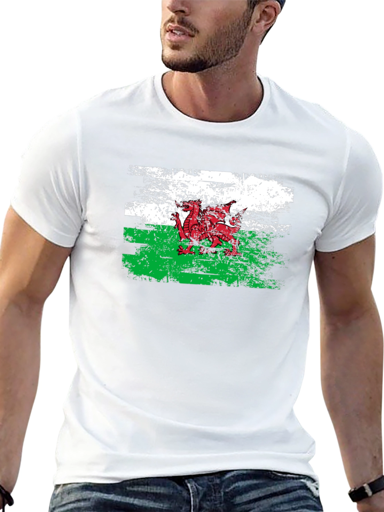 Welsh Dragon Flag T-Shirt Wales Cymru Pride Tee