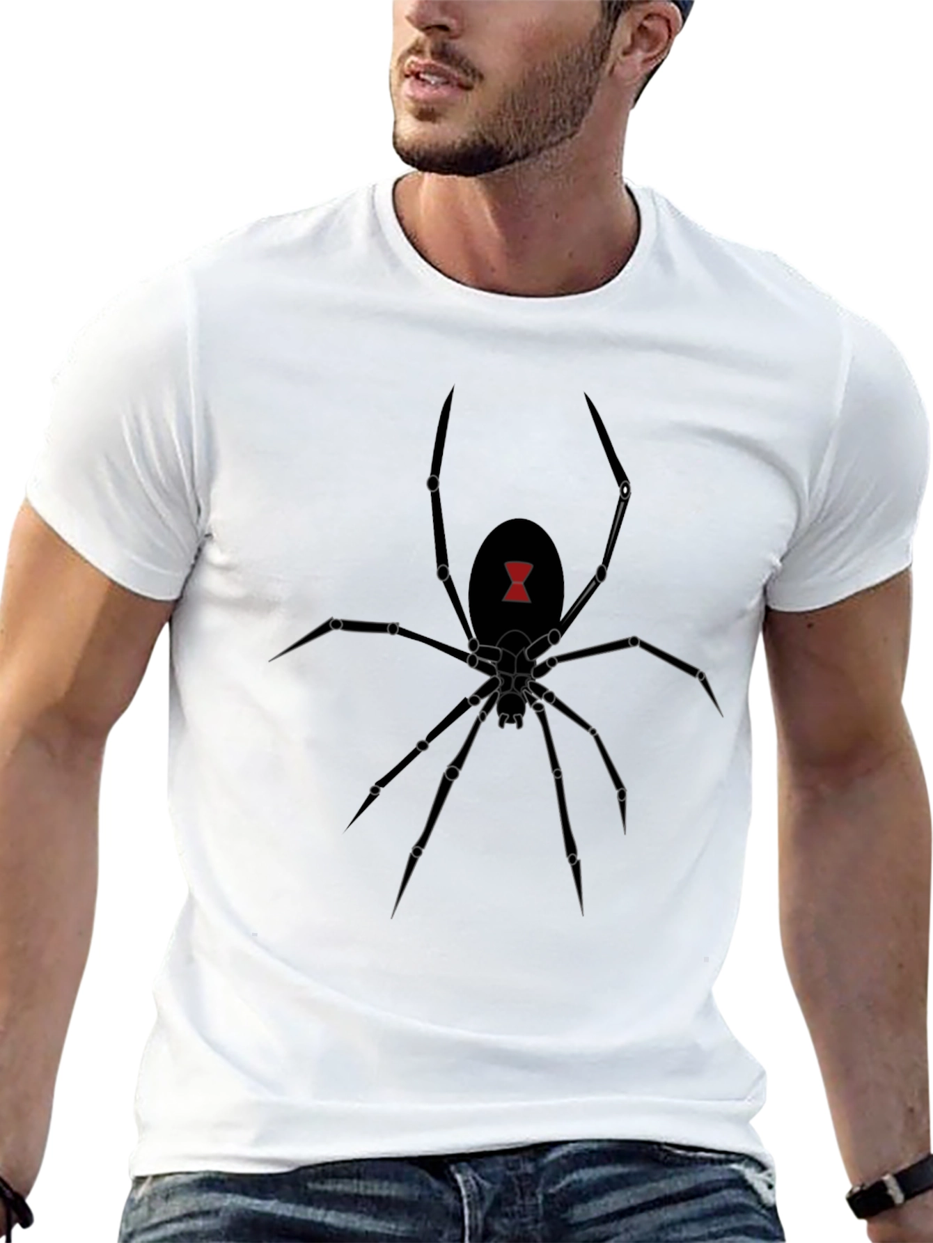 Black Widow Spider Graphic Tee