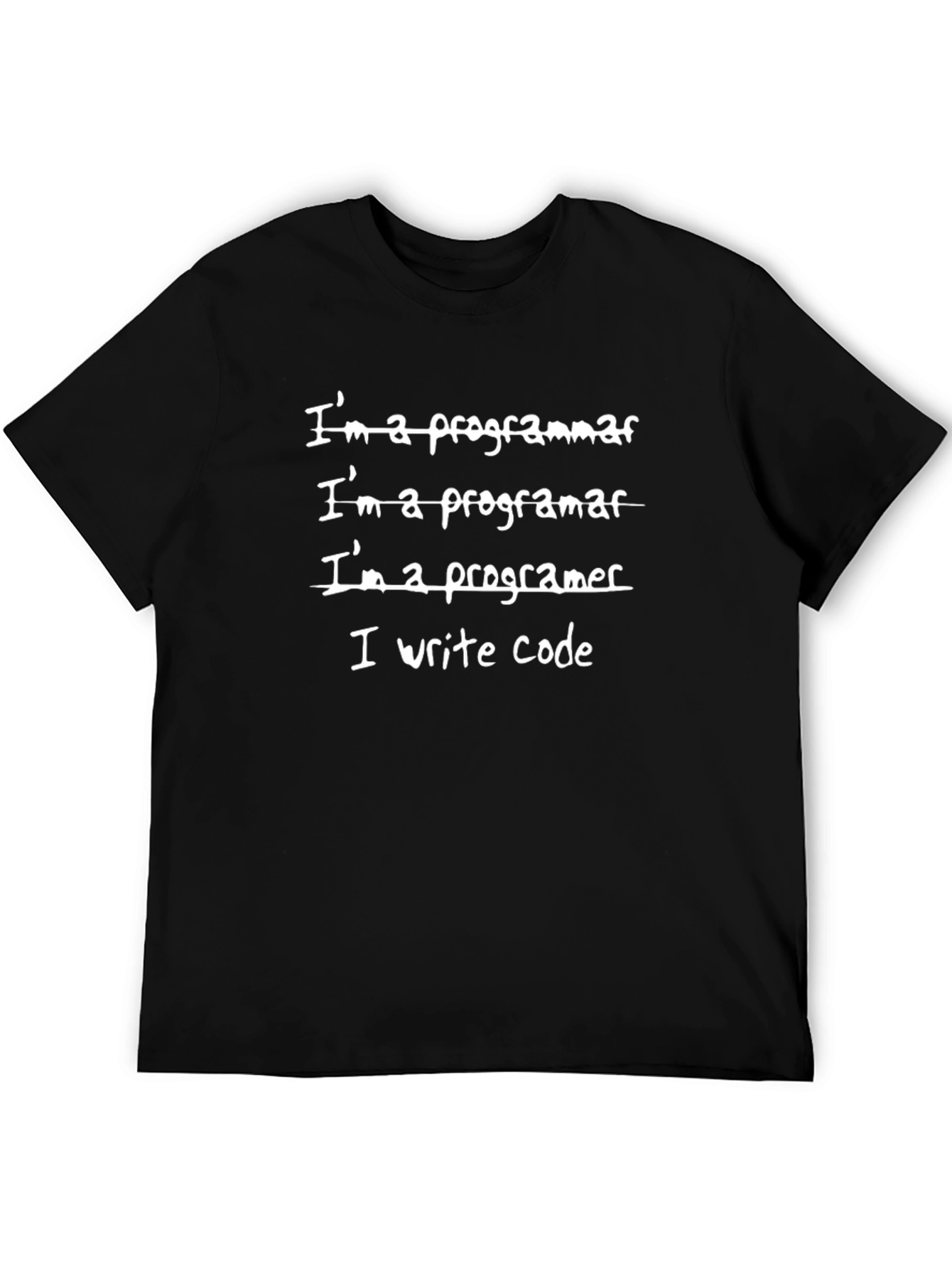 I Write Code Graphic T-Shirt Programmer Humor Tee