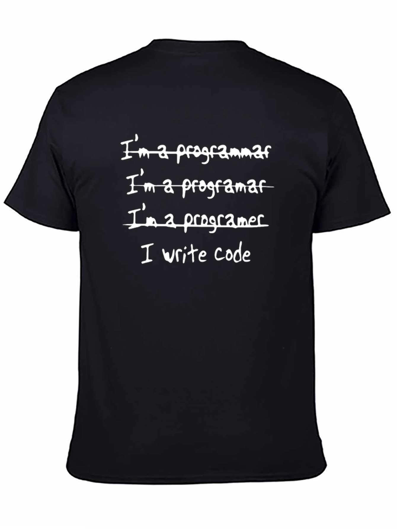 I Write Code Graphic T-Shirt Programmer Humor Tee