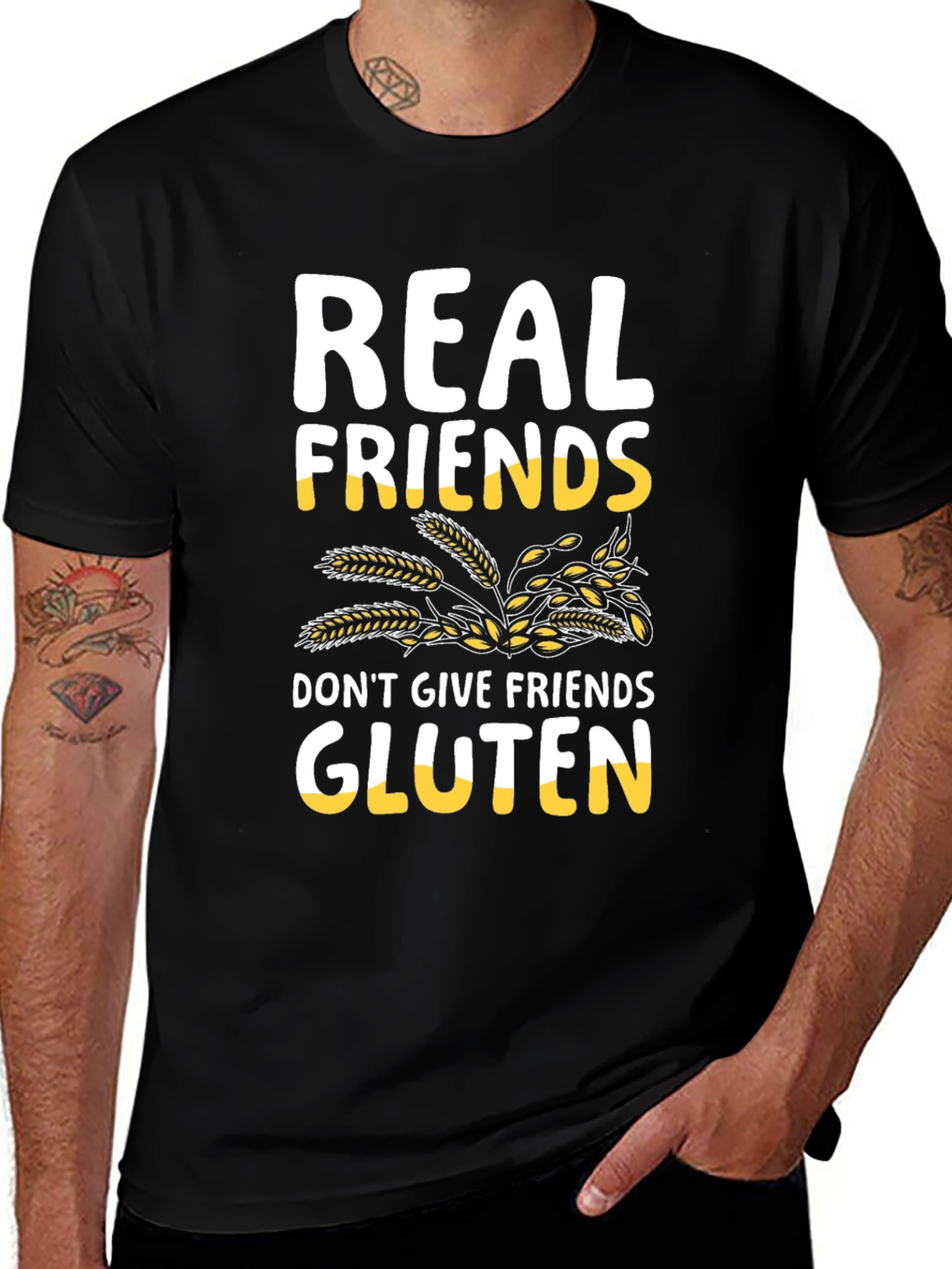 Real Friends Dont Give Friends Gluten T-Shirt
