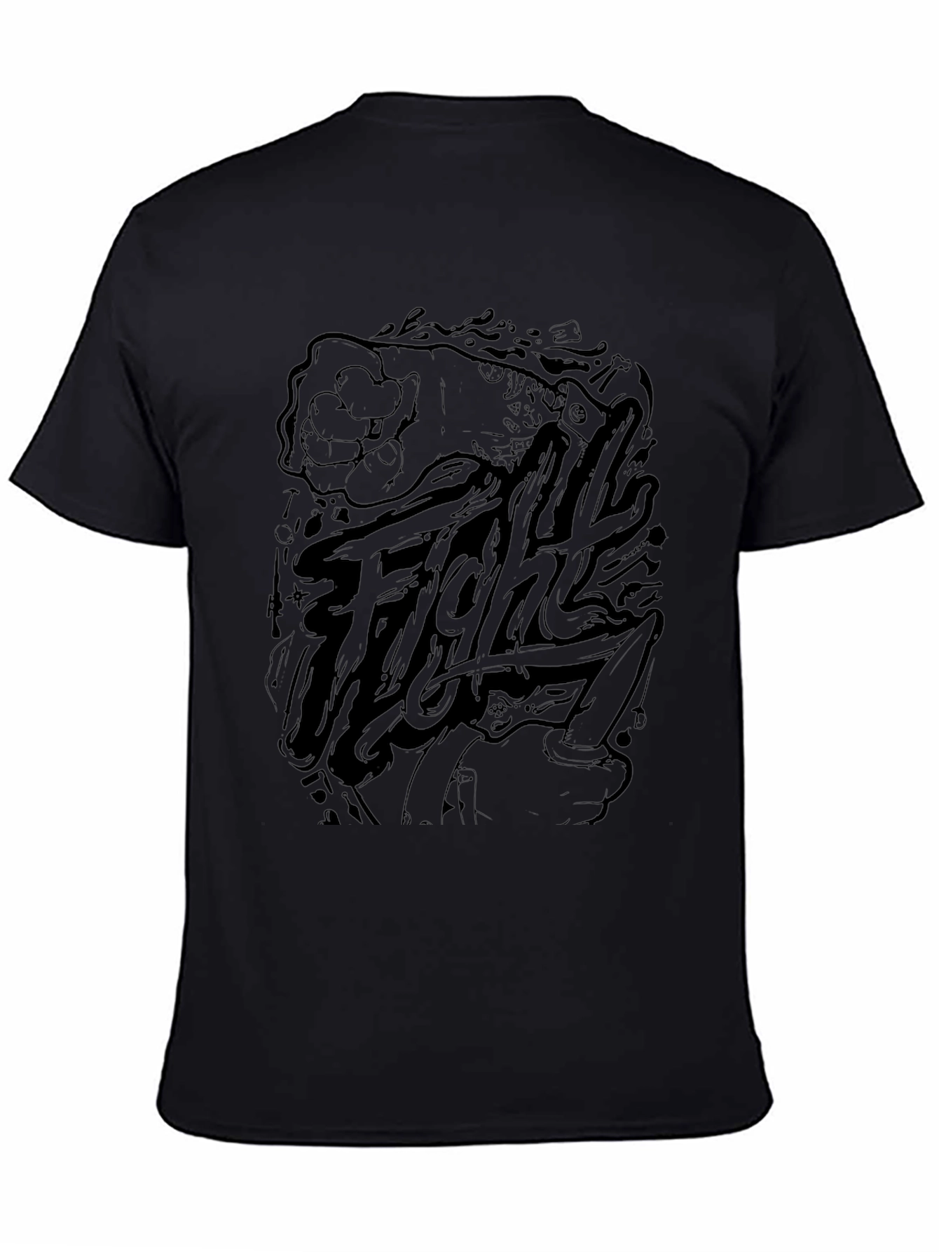 Fight Graphic Tee - Mens Black T-Shirt