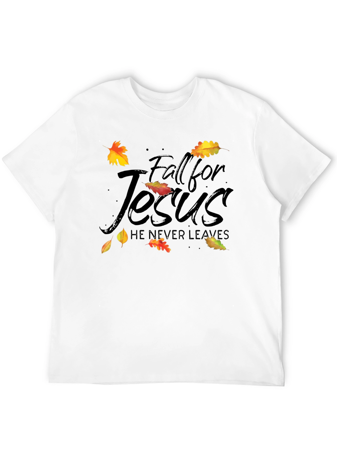 Fall for Jesus Black T-Shirt
