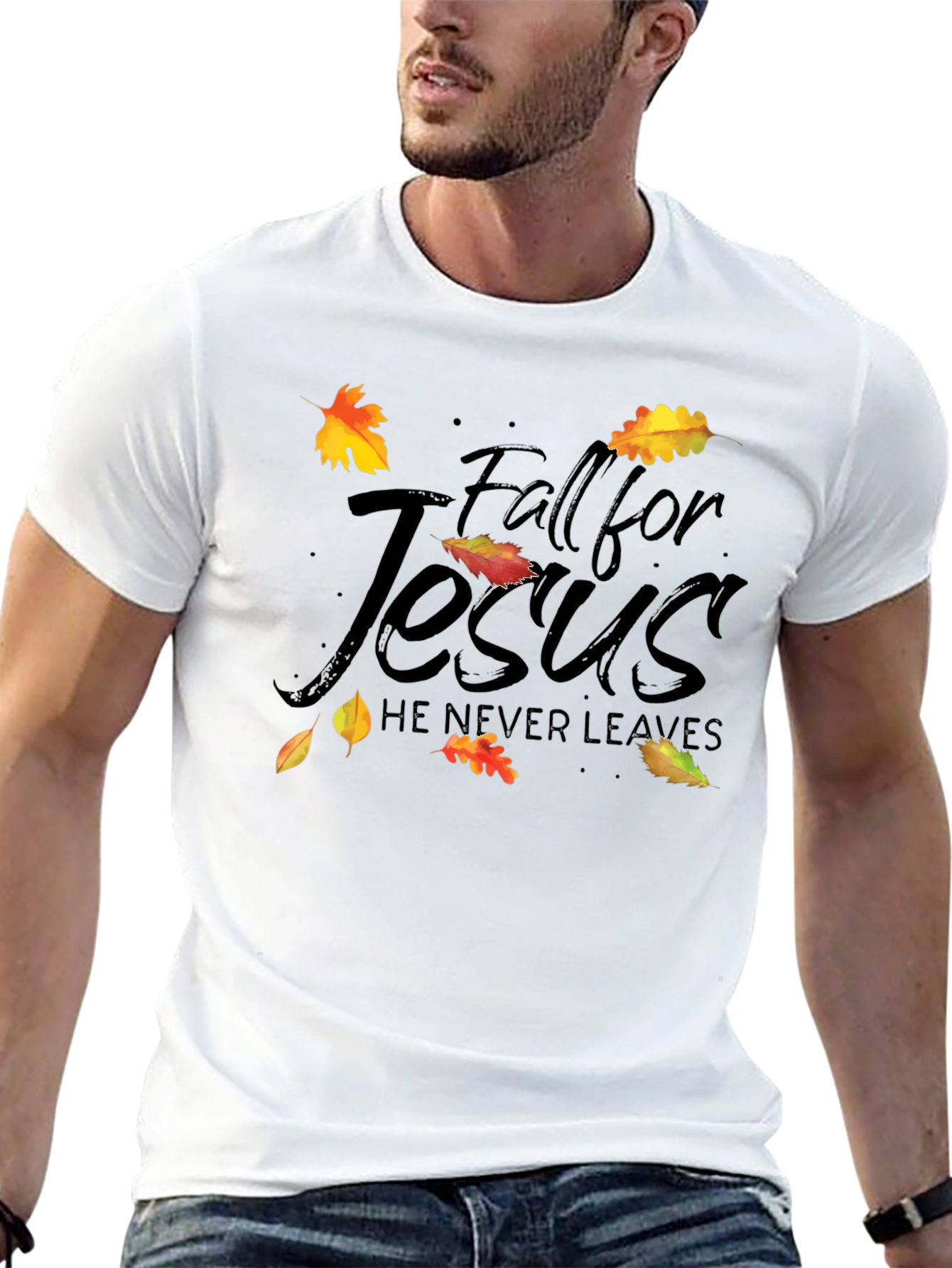 Fall for Jesus Black T-Shirt