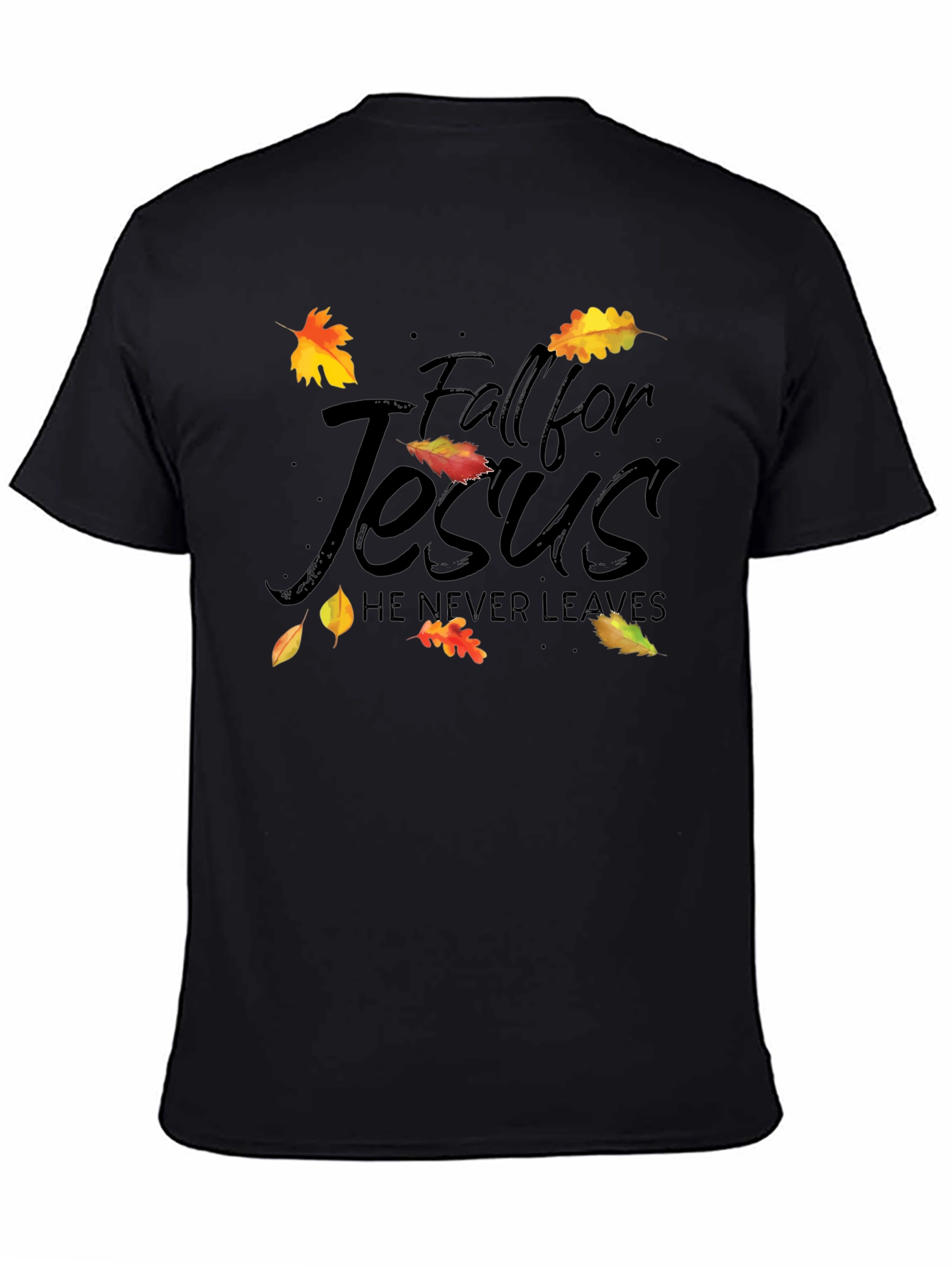 Fall for Jesus Black T-Shirt
