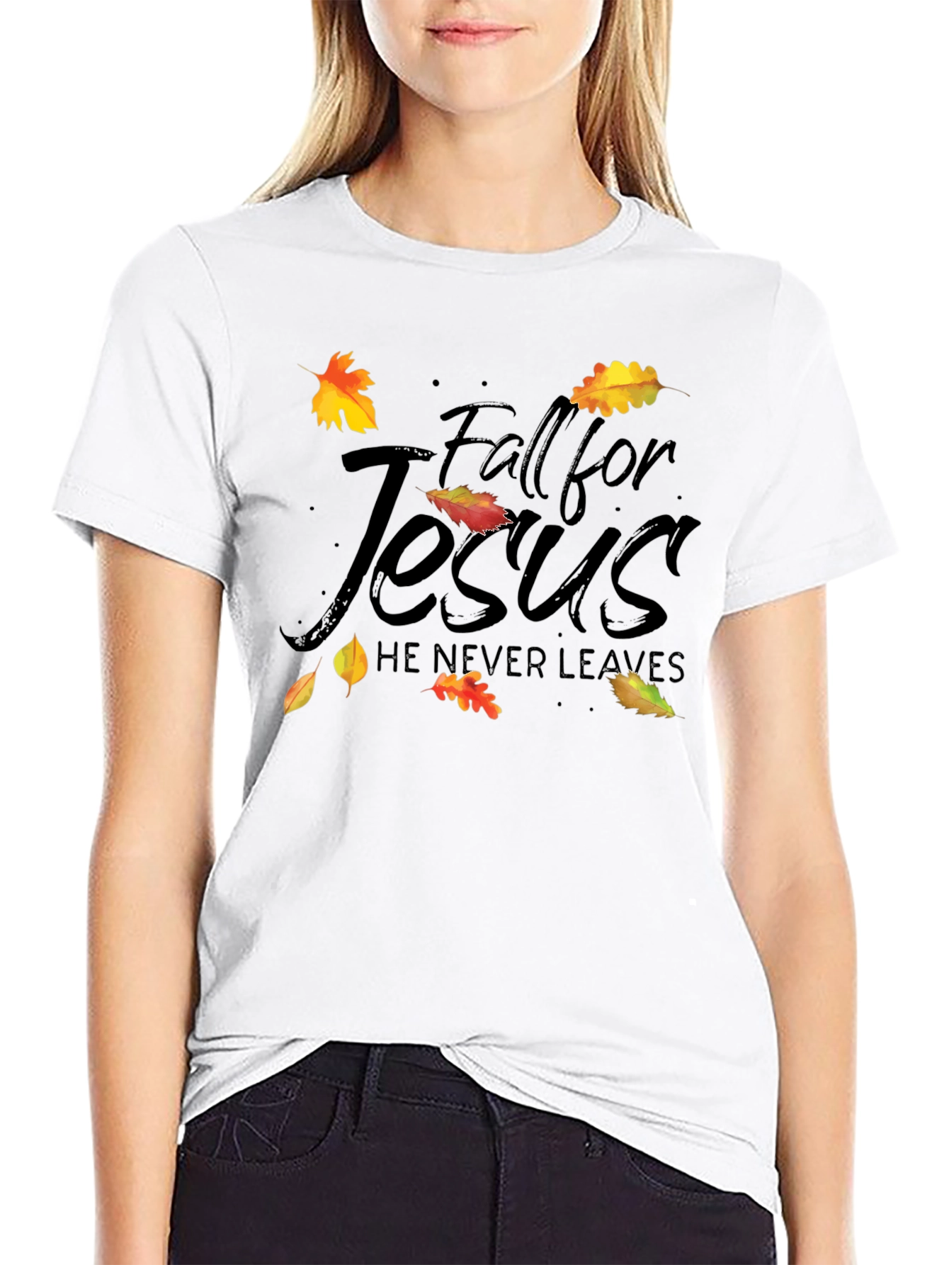 Fall for Jesus Black T-Shirt