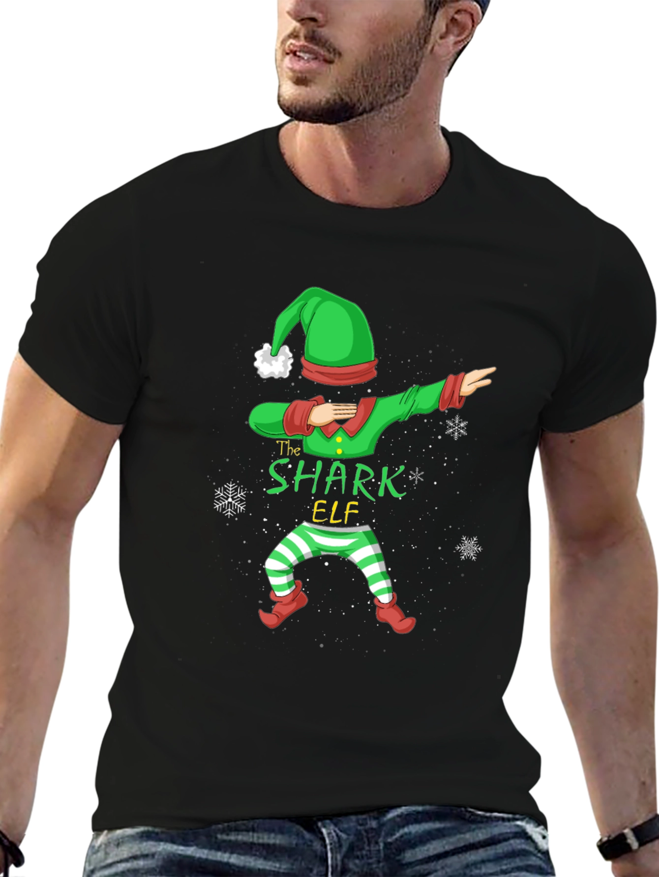 The Shark Elf Dab T-Shirt