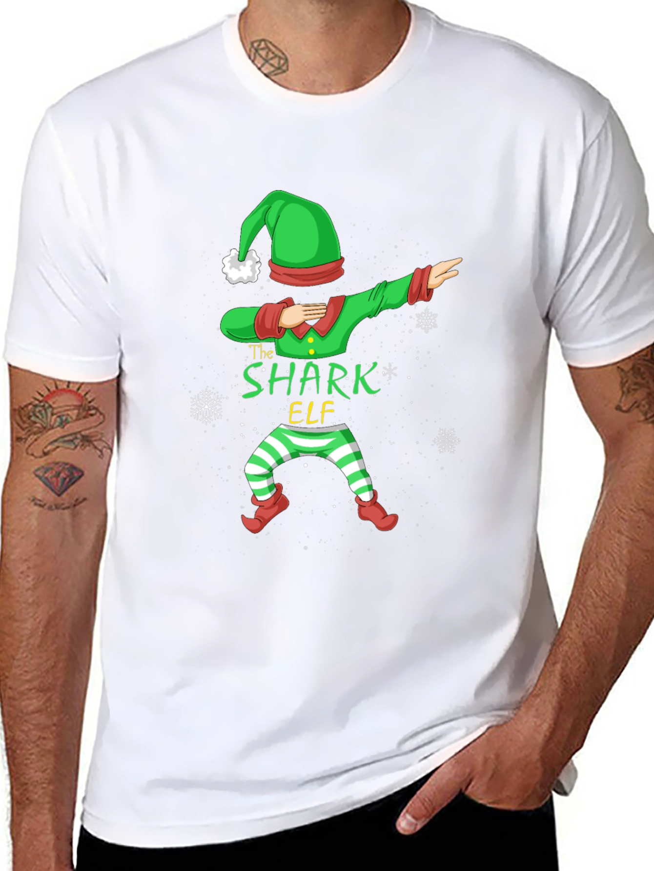 The Shark Elf Dab T-Shirt