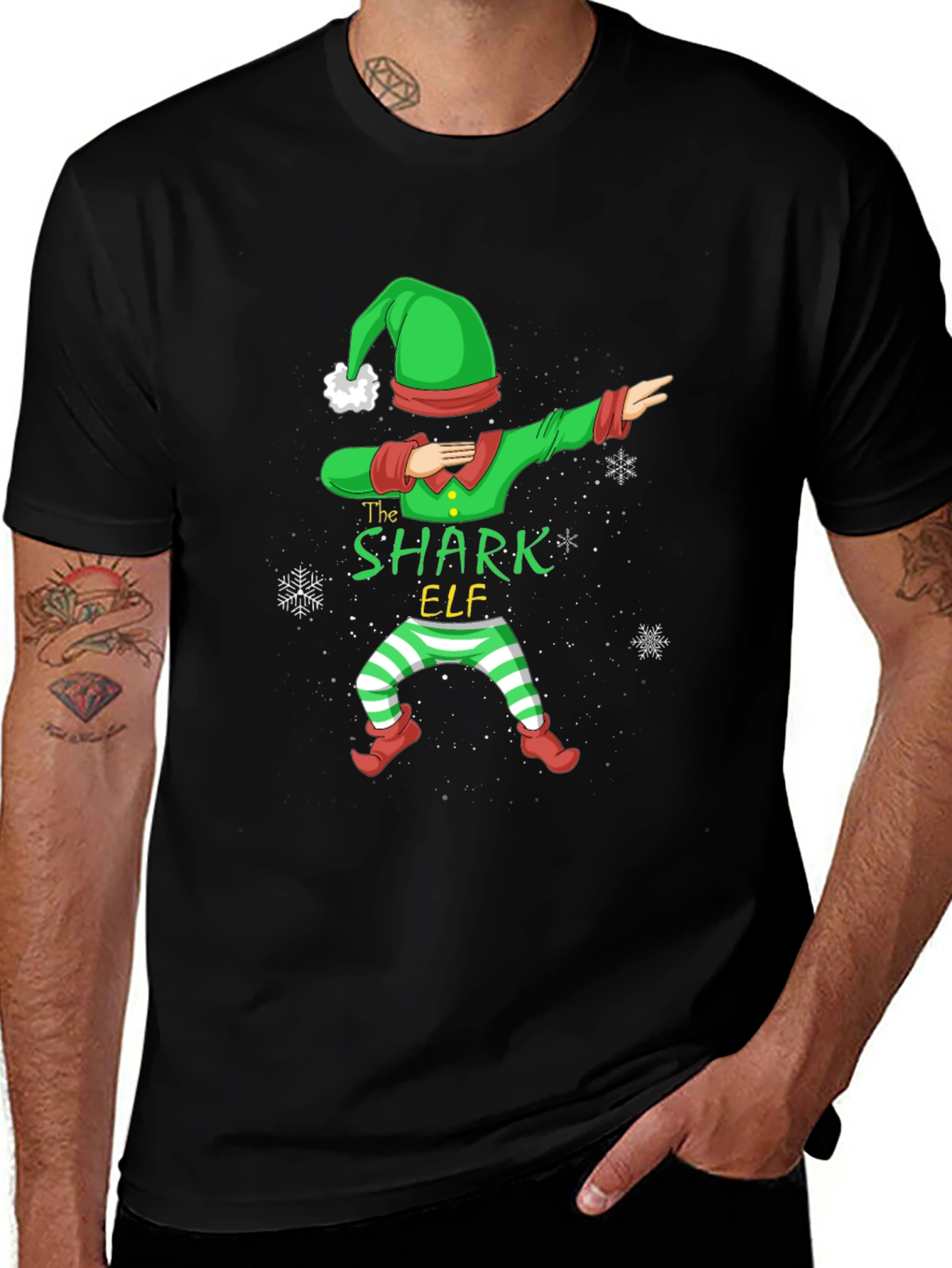 The Shark Elf Dab T-Shirt