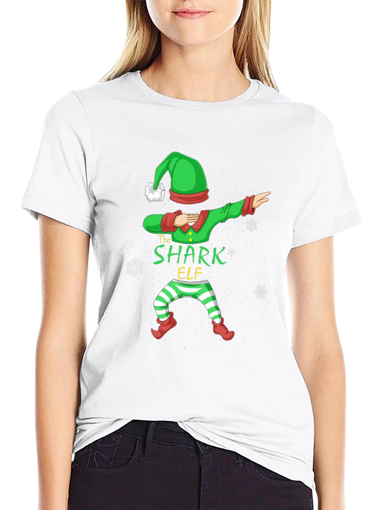 The Shark Elf Dab T-Shirt