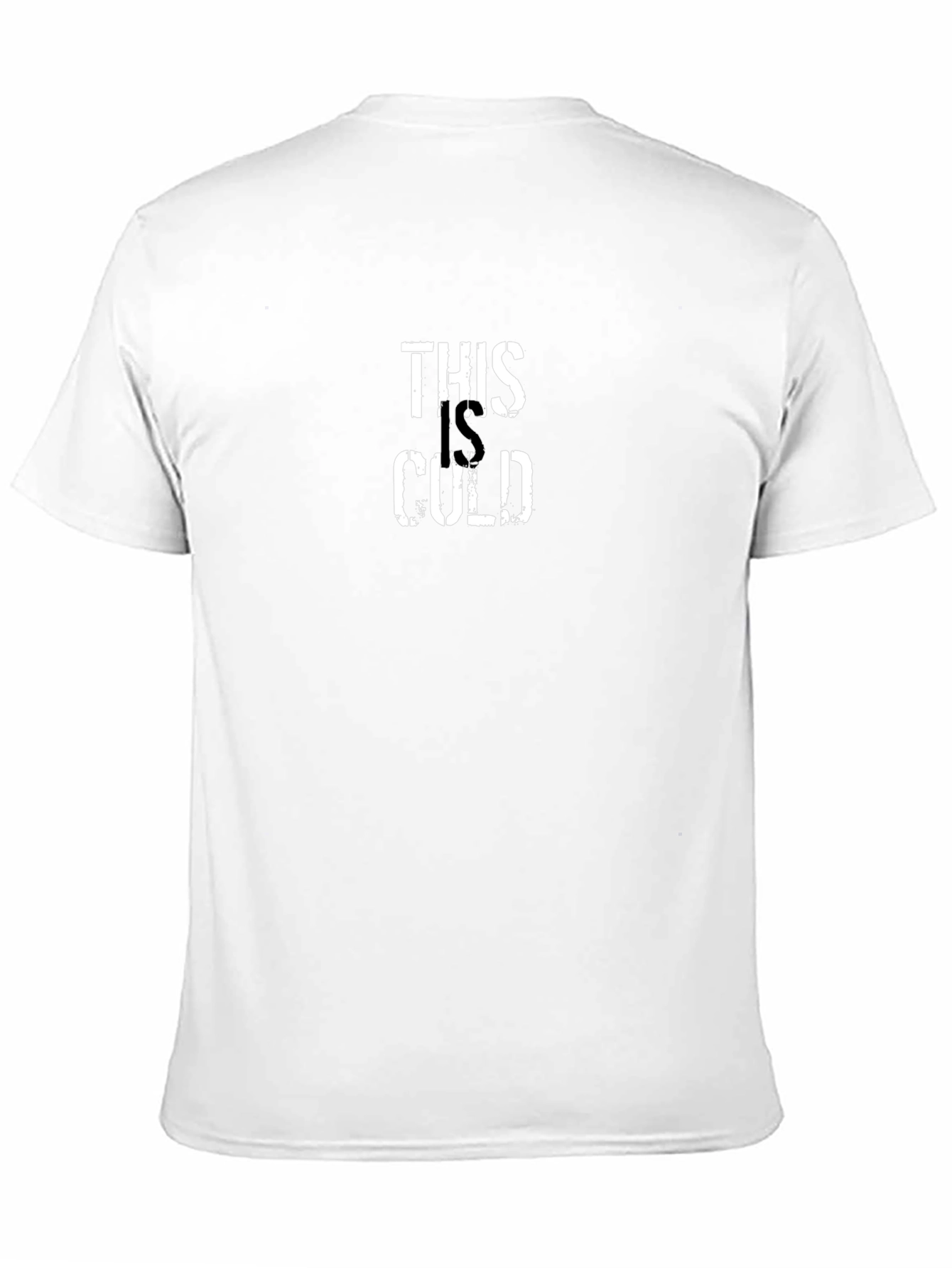 This is Cold Graphic Tee - Black Cotton T-Shirt