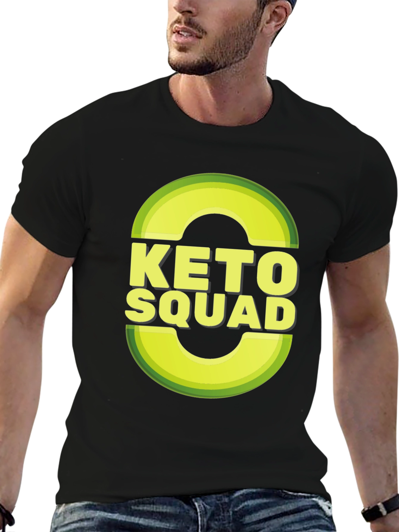 Keto Squad T-Shirt - Avocado Graphic Tee