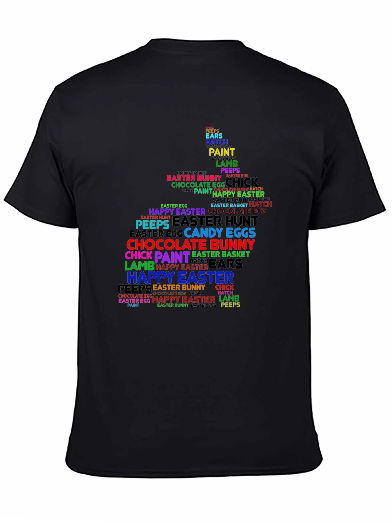 Easter Bunny Word Art T-Shirt