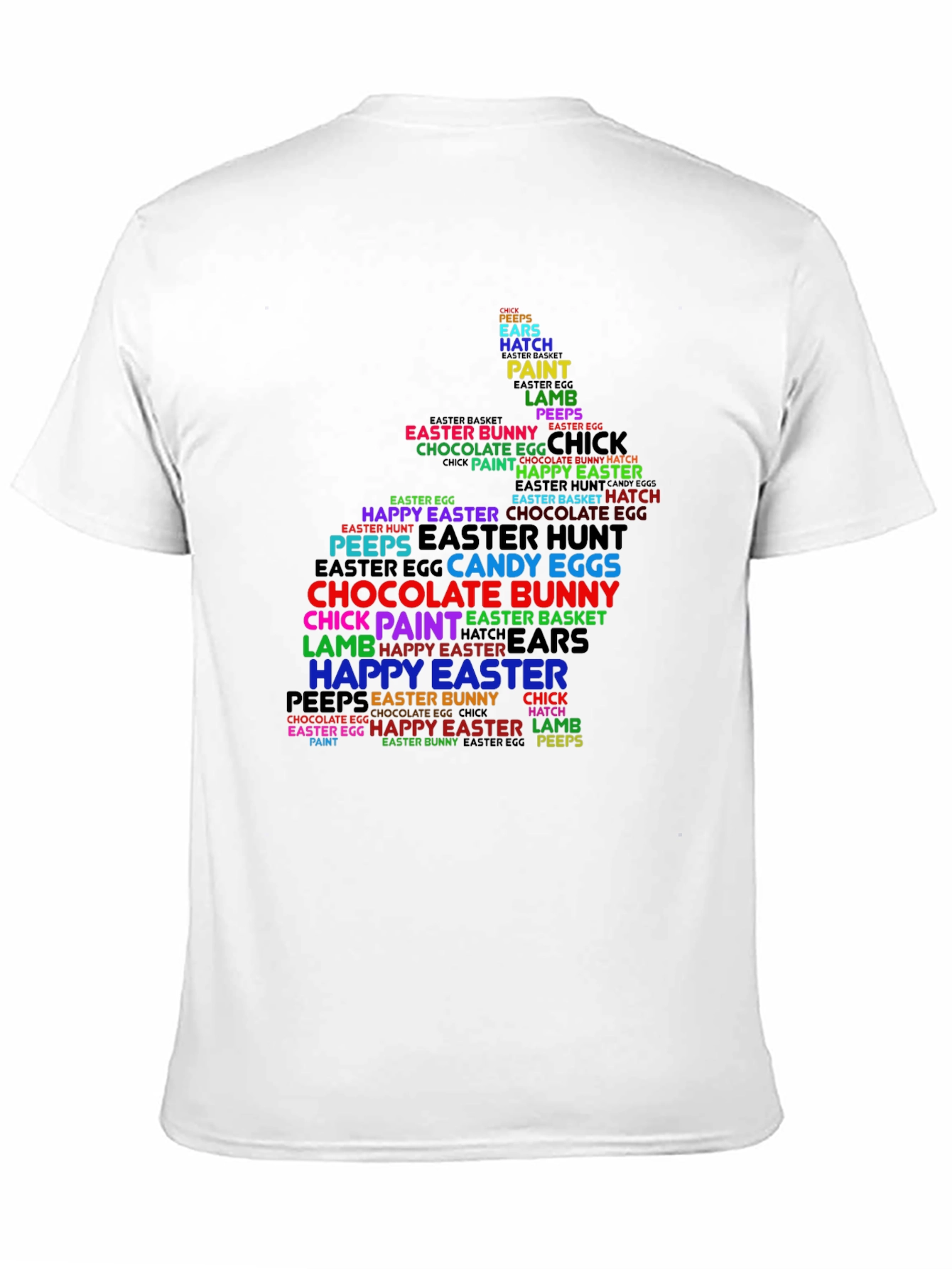 Easter Bunny Word Art T-Shirt