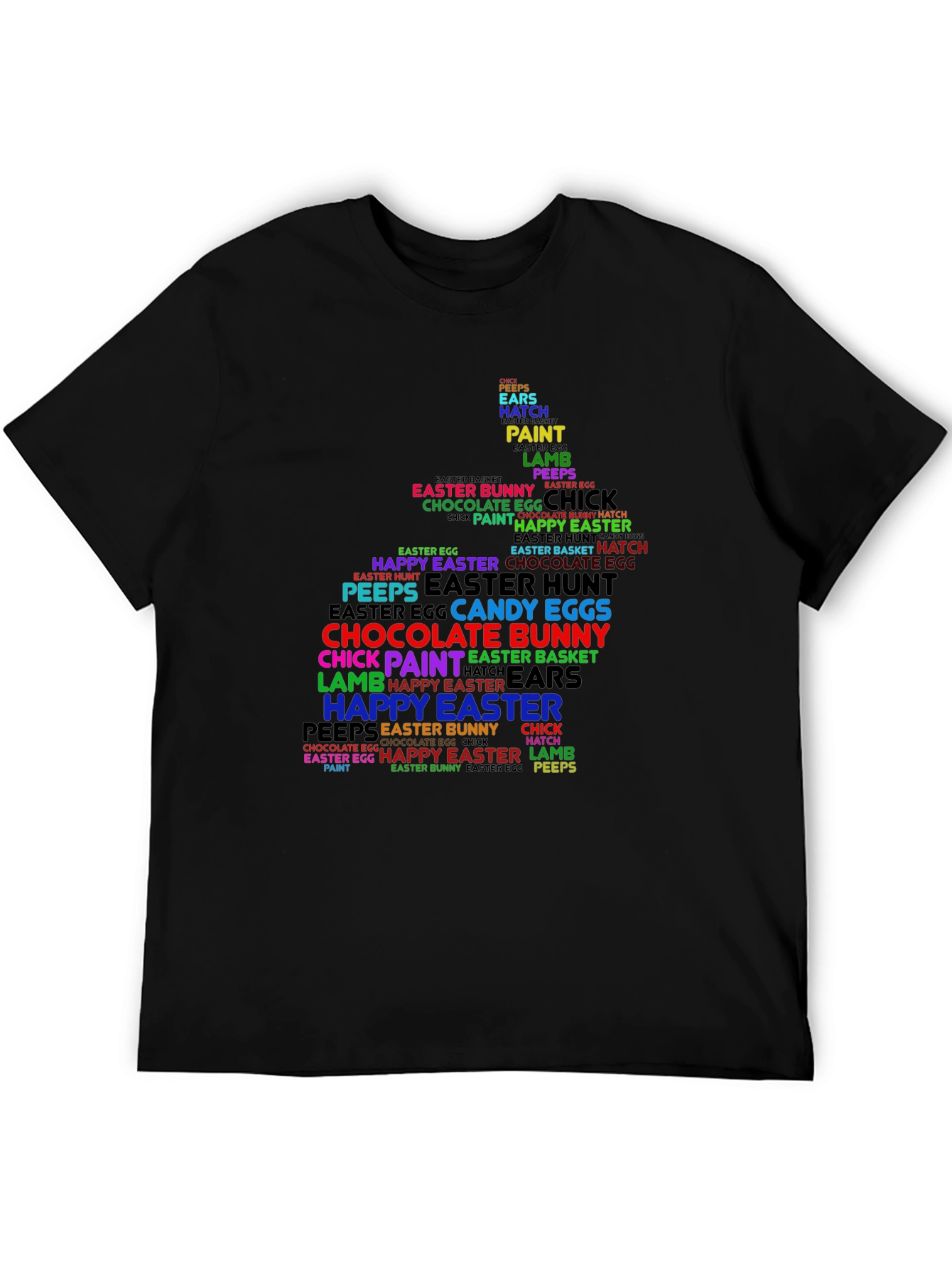 Easter Bunny Word Art T-Shirt