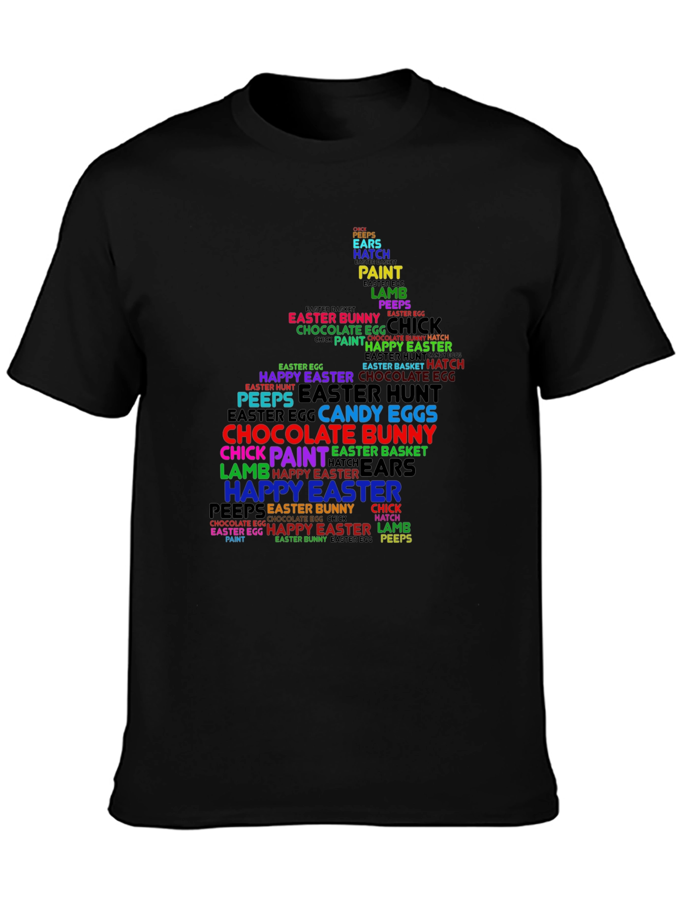 Easter Bunny Word Art T-Shirt