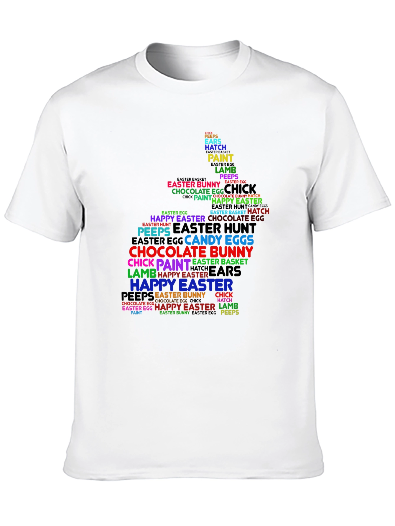 Easter Bunny Word Art T-Shirt