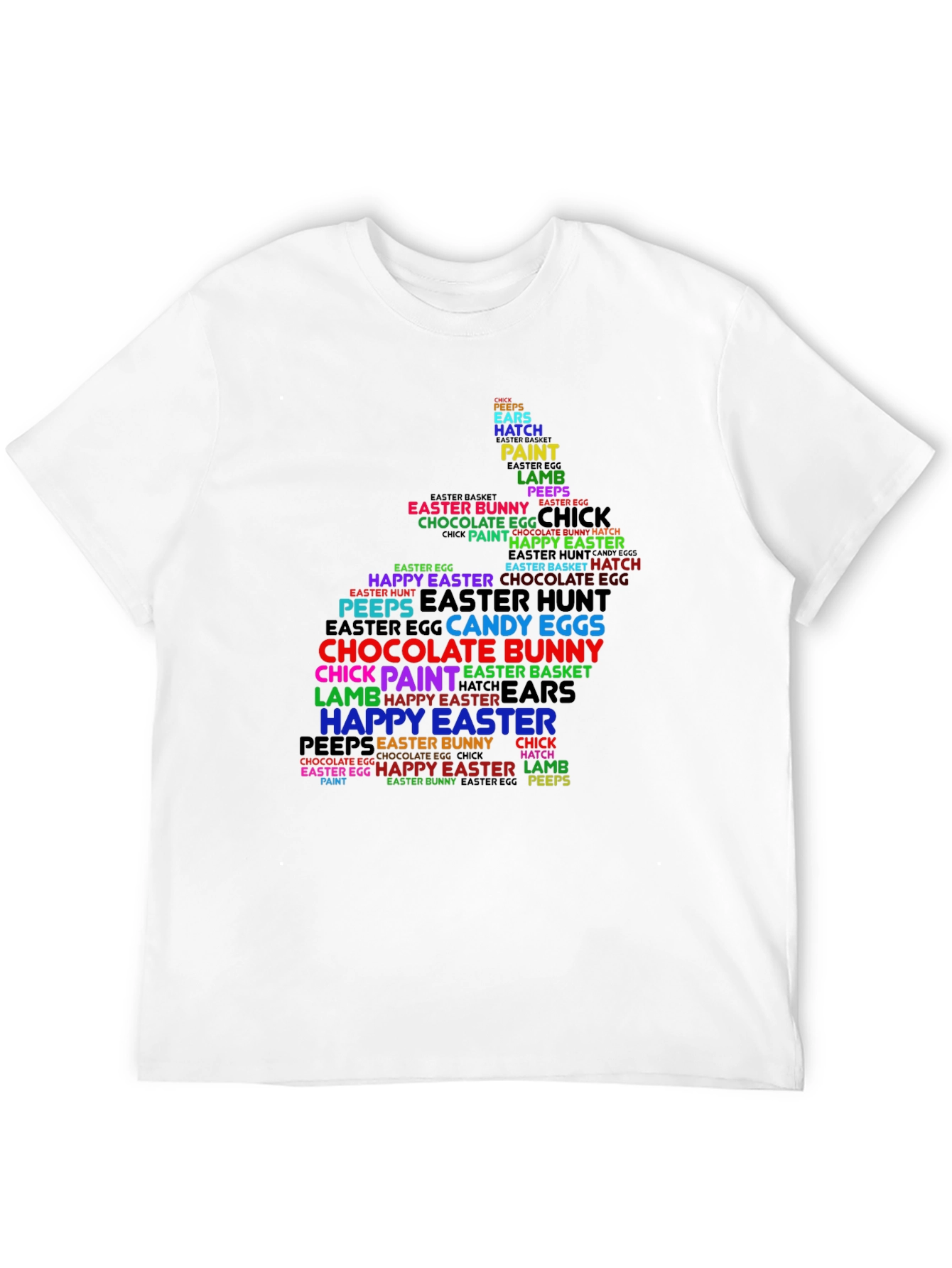 Easter Bunny Word Art T-Shirt