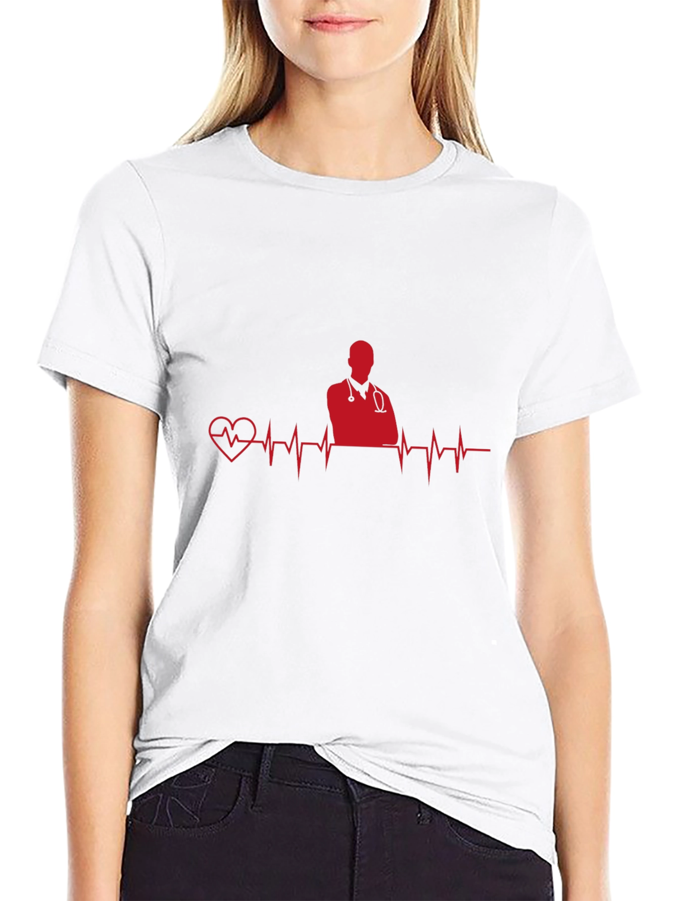 Doctor Heartbeat Graphic Tee - Black