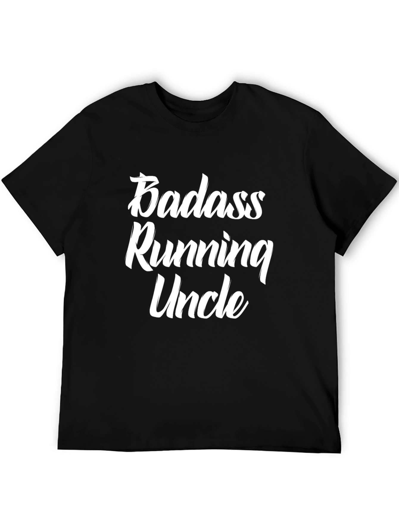 Badass Running Uncle Graphic T-Shirt