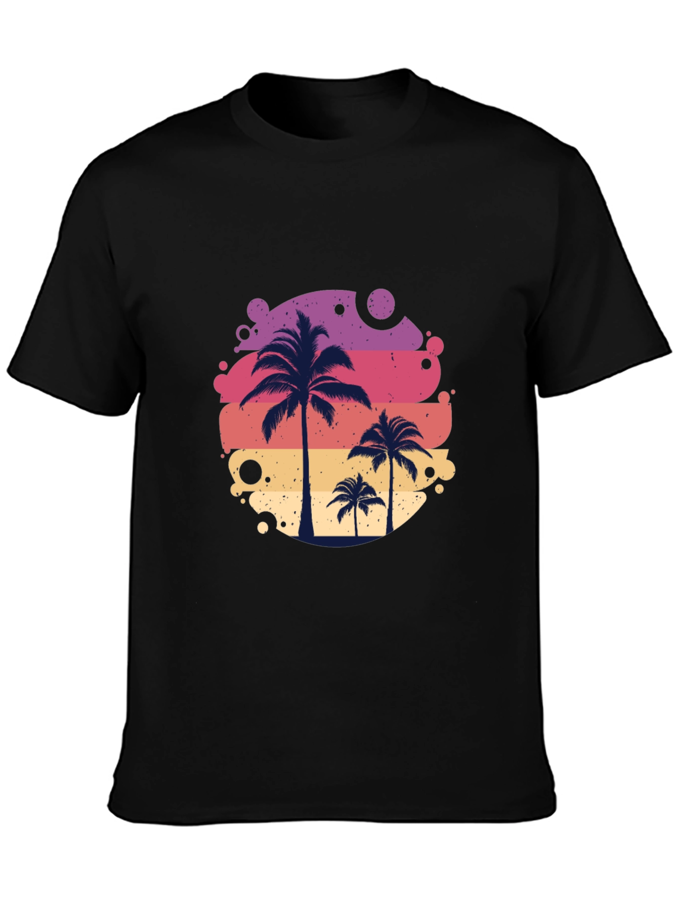 Tropical Palm Tree Graphic Tee - Summer Vibes Shirt