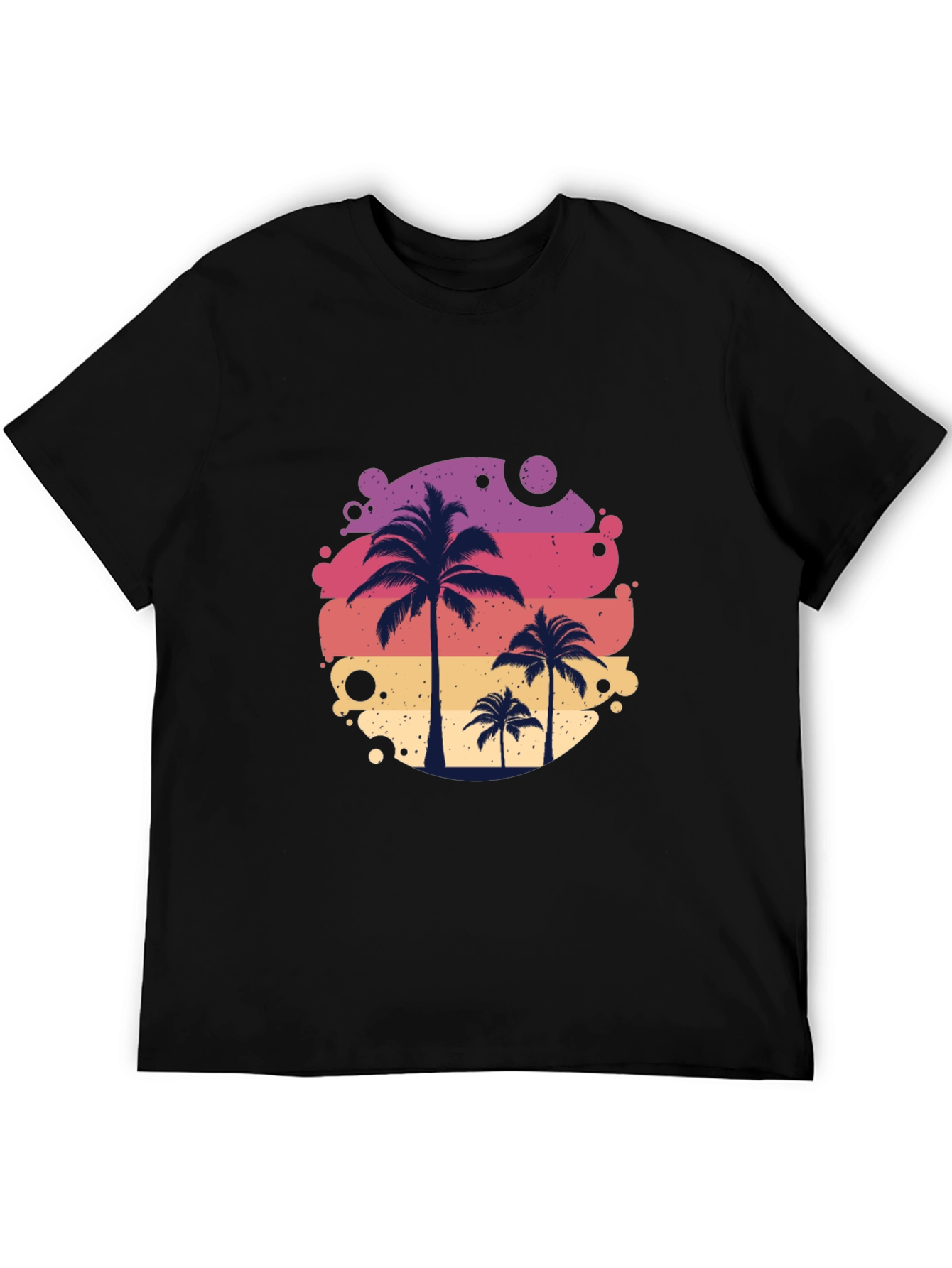 Tropical Palm Tree Graphic Tee - Summer Vibes Shirt